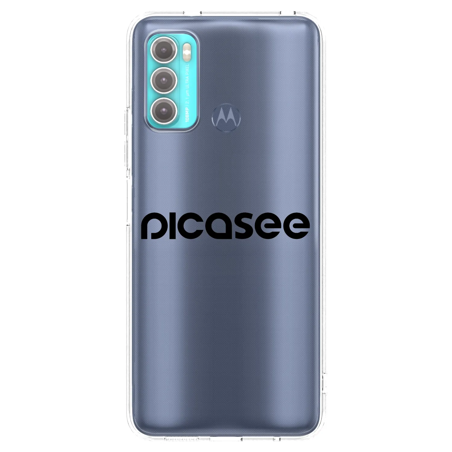 Picasee husă transparentă din silicon pentru Motorola Moto G60 - Picasee - new logo - black