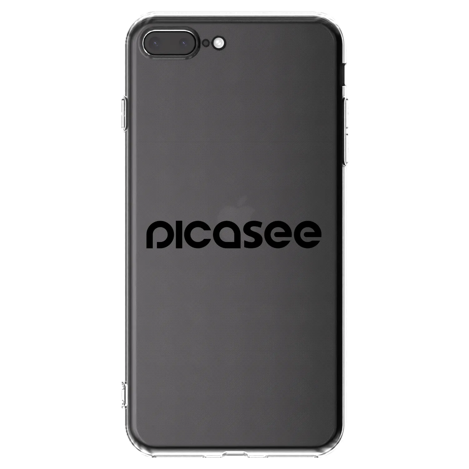 Picasee husă transparentă din silicon pentru Apple iPhone 7 Plus - Picasee - new logo - black