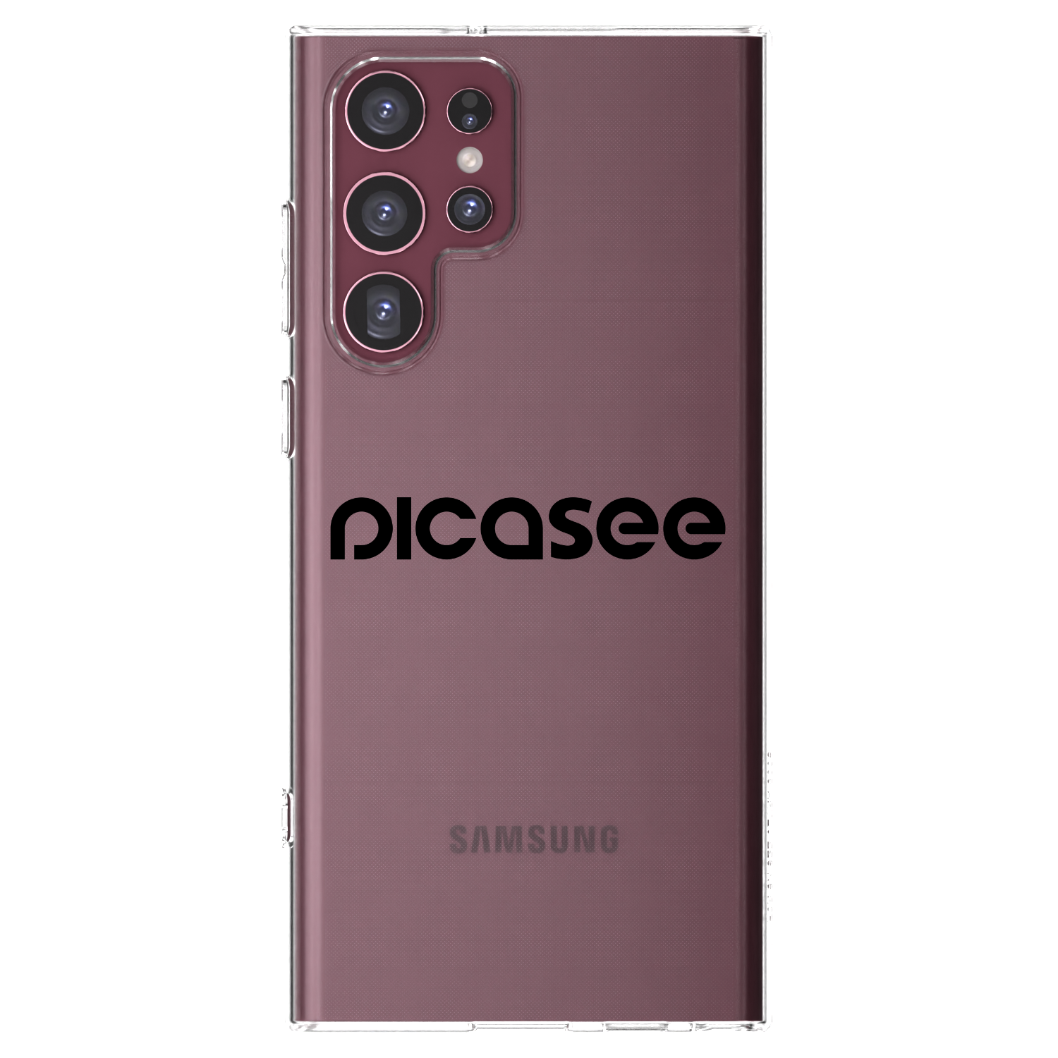 Picasee husă transparentă din silicon pentru Samsung Galaxy S22 Ultra 5G - Picasee - new logo - black