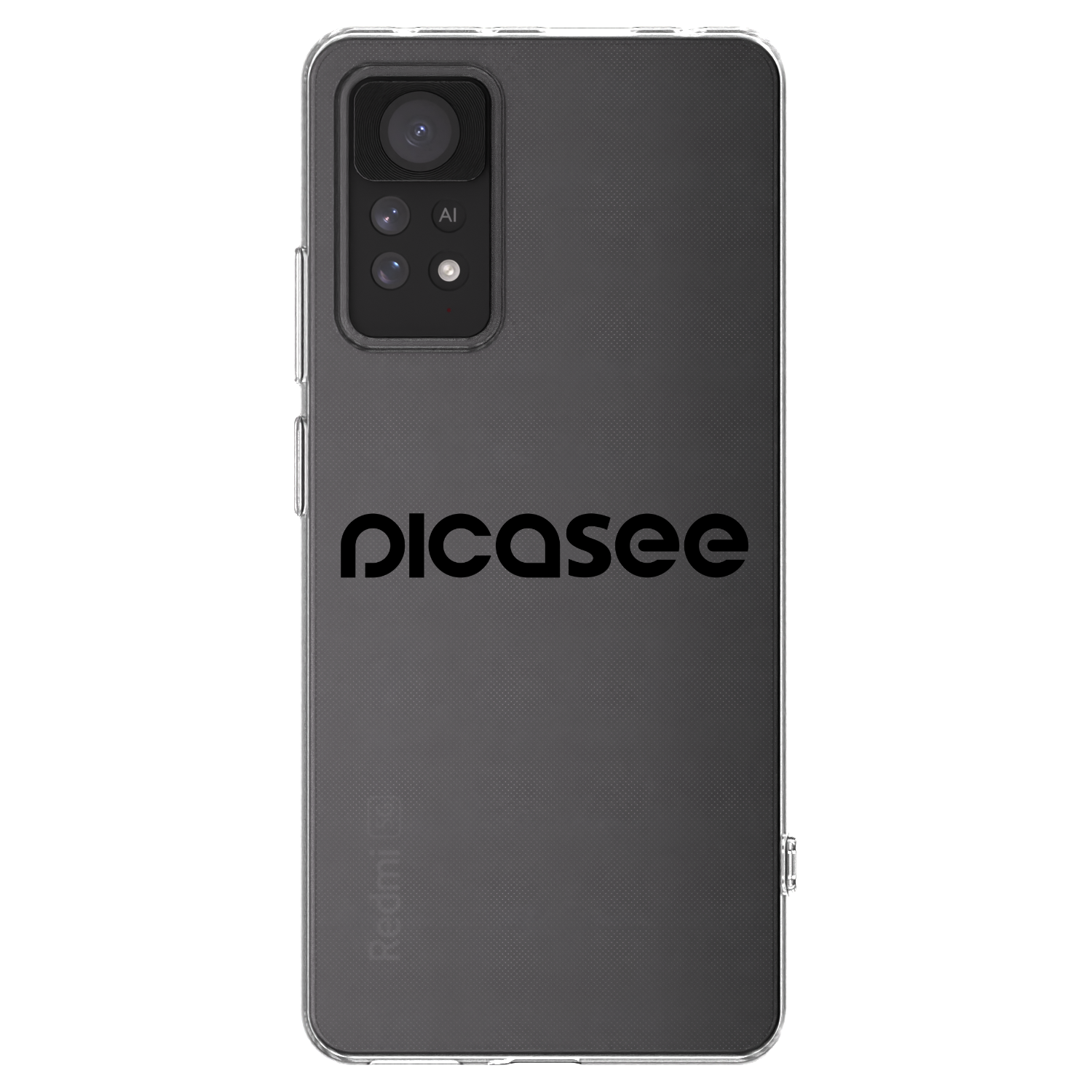Picasee husă transparentă din silicon pentru Xiaomi Redmi Note 11 Pro - Picasee - new logo - black
