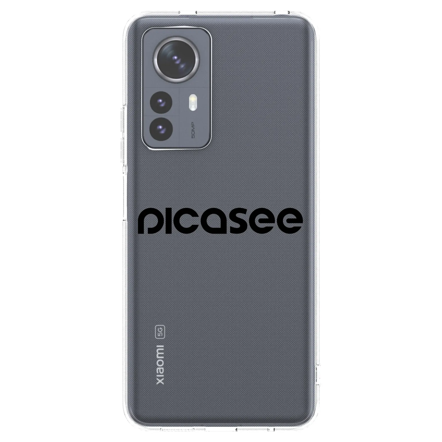 Picasee husă transparentă din silicon pentru Xiaomi 12 Pro - Picasee - new logo - black