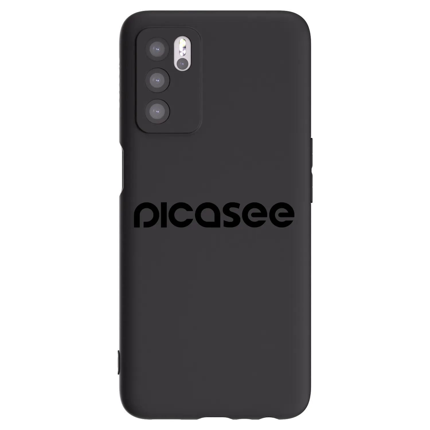 Picasee husă neagră din silicon pentru OPPO A16s - Picasee - new logo - black