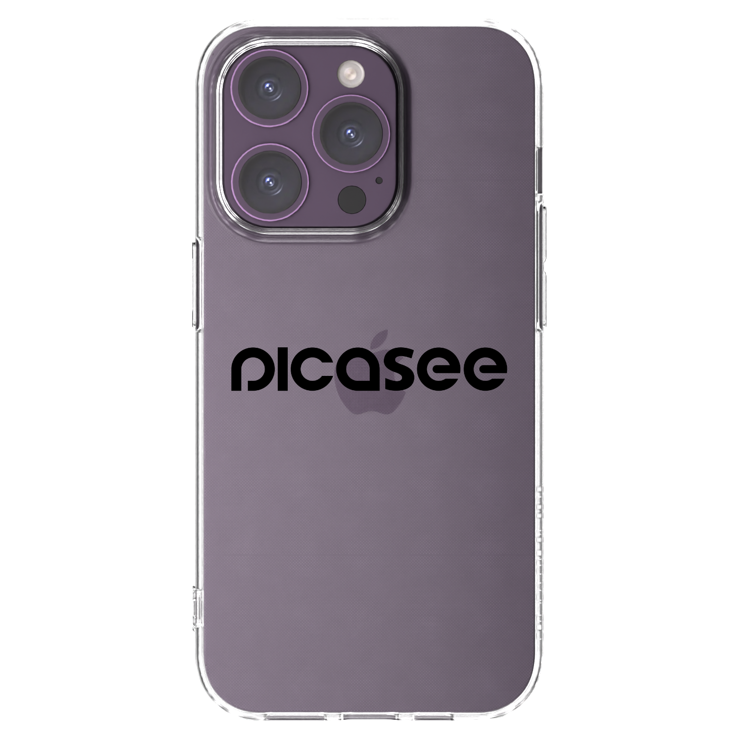 Picasee husă transparentă din silicon pentru Apple iPhone 14 Pro - Picasee - new logo - black