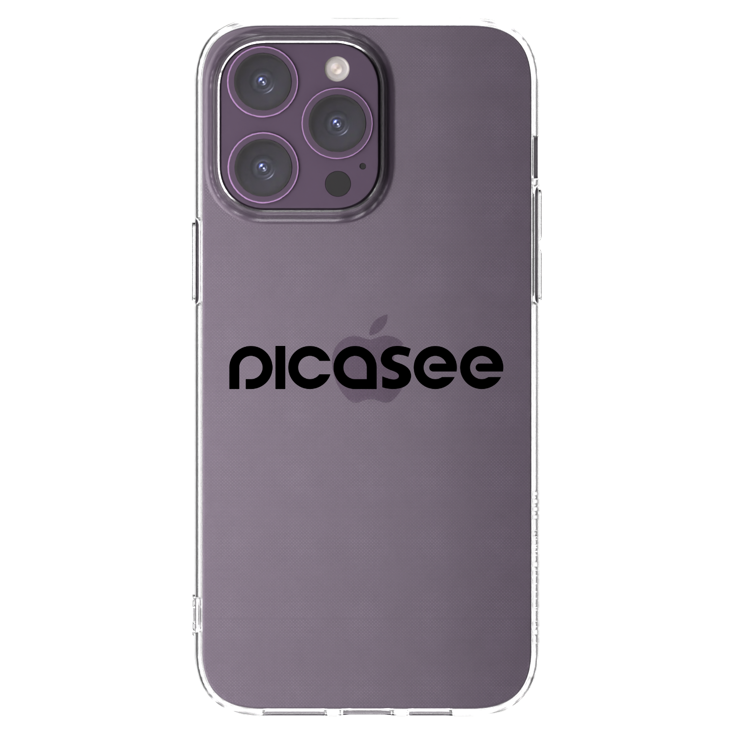 Picasee husă transparentă din silicon pentru Apple iPhone 14 Pro Max - Picasee - new logo - black