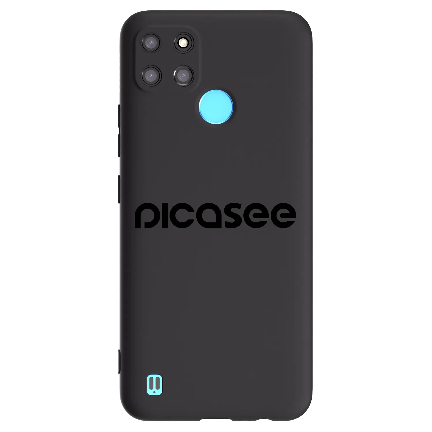 Picasee husă neagră din silicon pentru Realme C21Y - Picasee - new logo - black