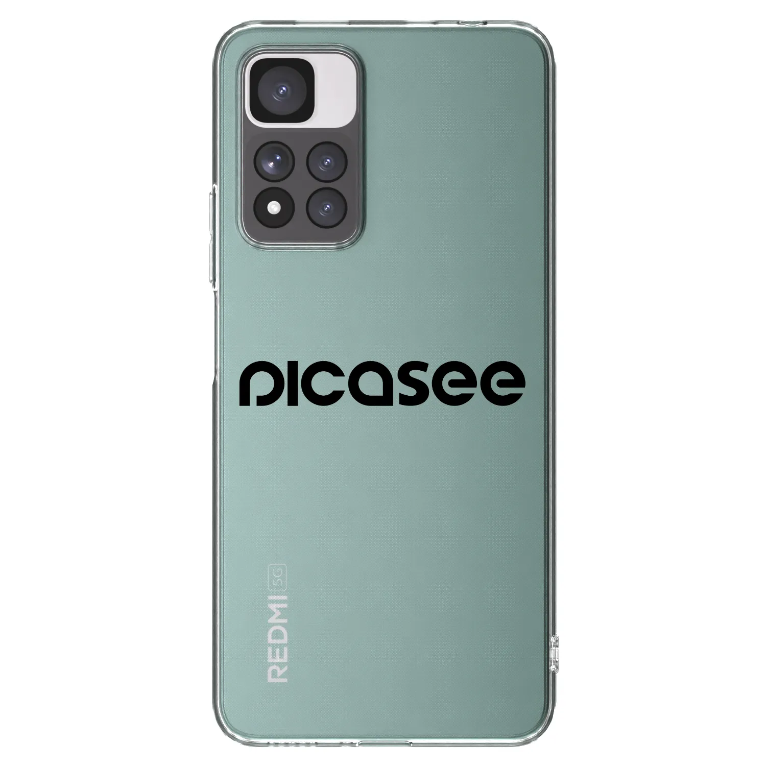Picasee husă transparentă din silicon pentru Xiaomi Redmi Note 11 Pro+ 5G - Picasee - new logo - black