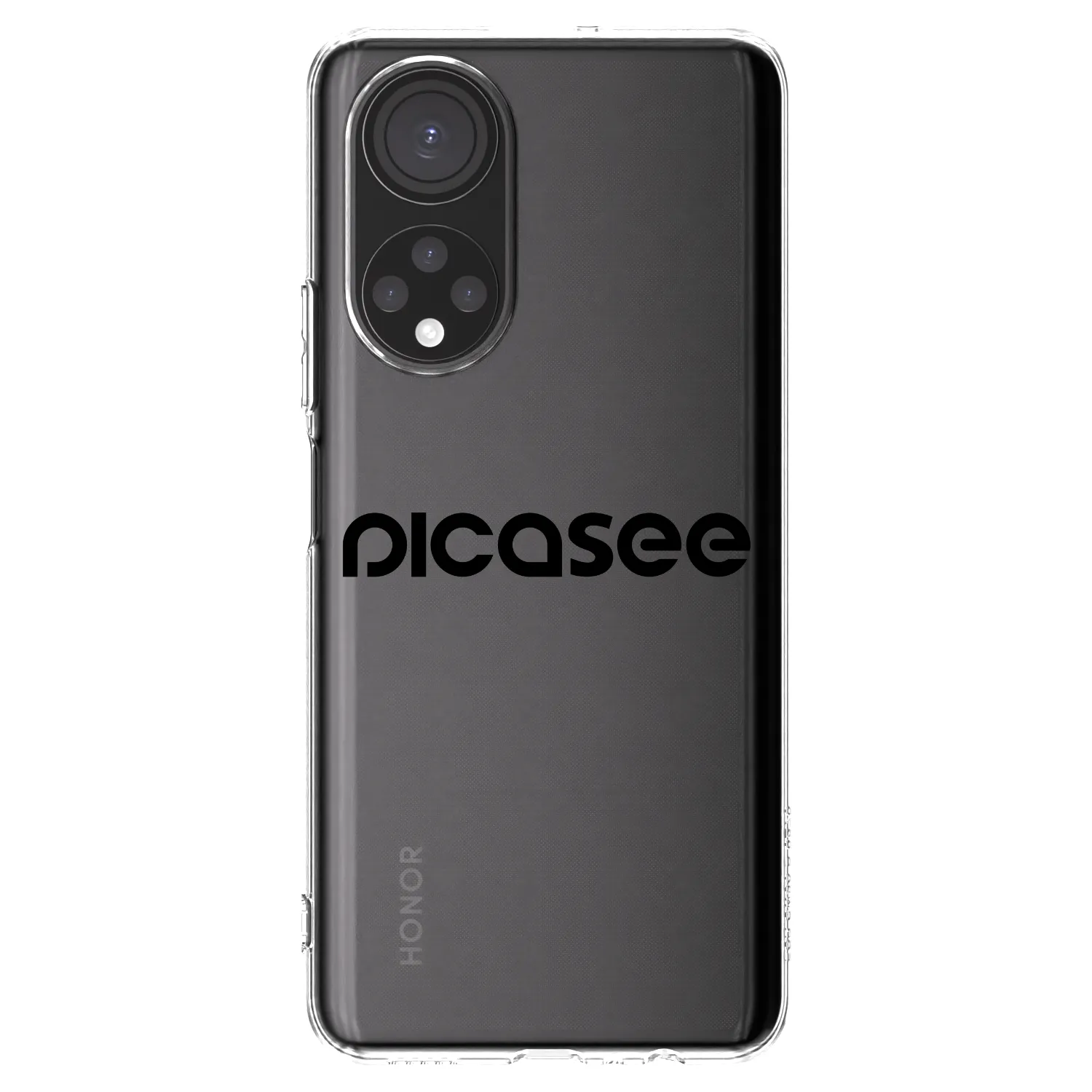 Picasee husă transparentă din silicon pentru Honor X7 - Picasee - new logo - black