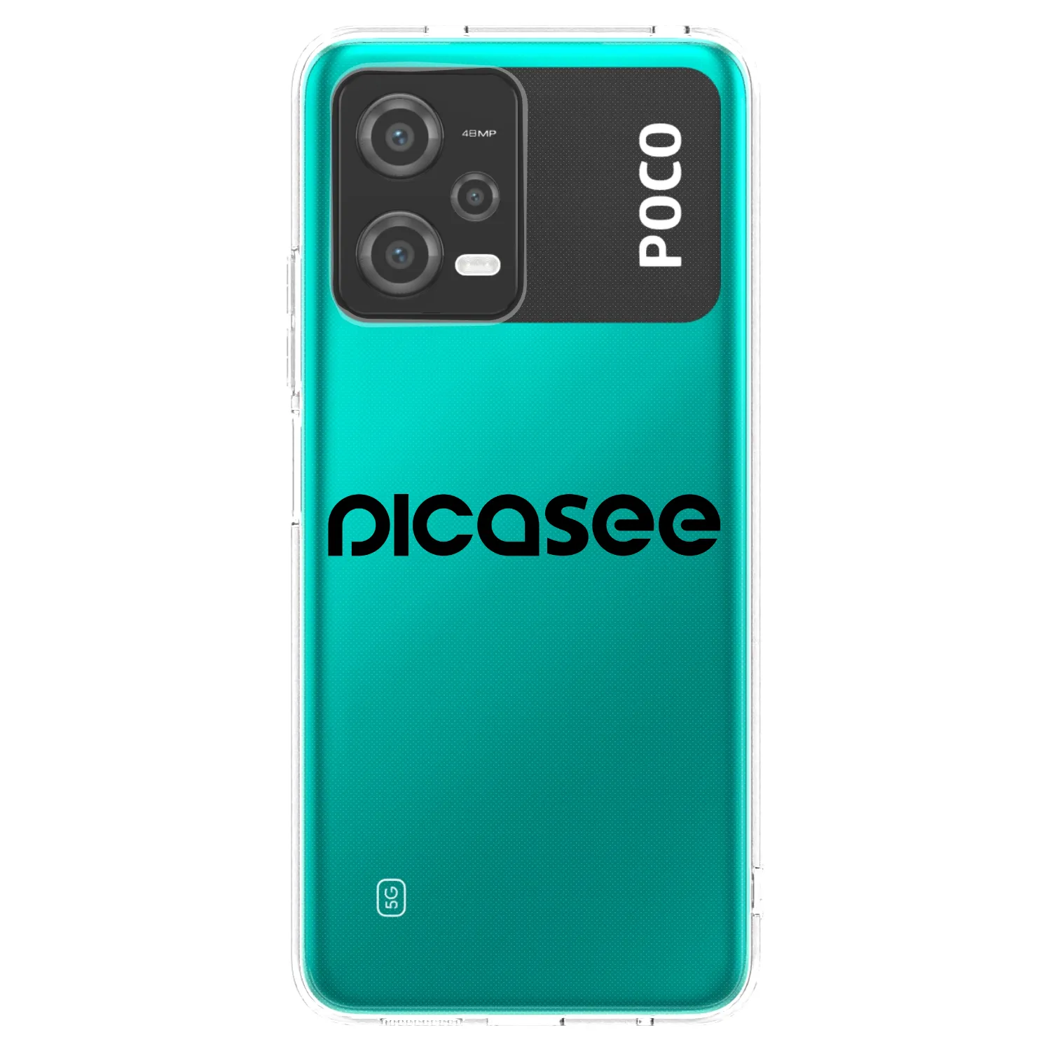 Picasee husă transparentă din silicon pentru Xiaomi Poco X5 - Picasee - new logo - black