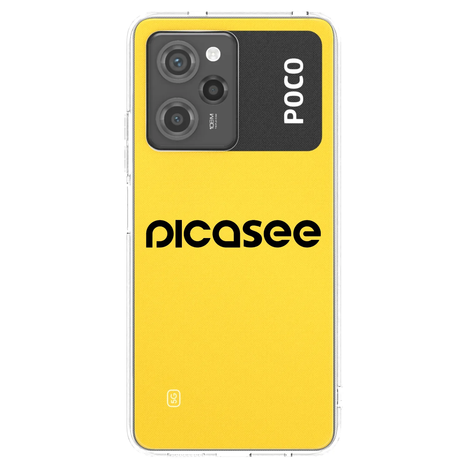 Picasee husă neagră din silicon pentru Xiaomi Poco X5 Pro - Picasee - new logo - black