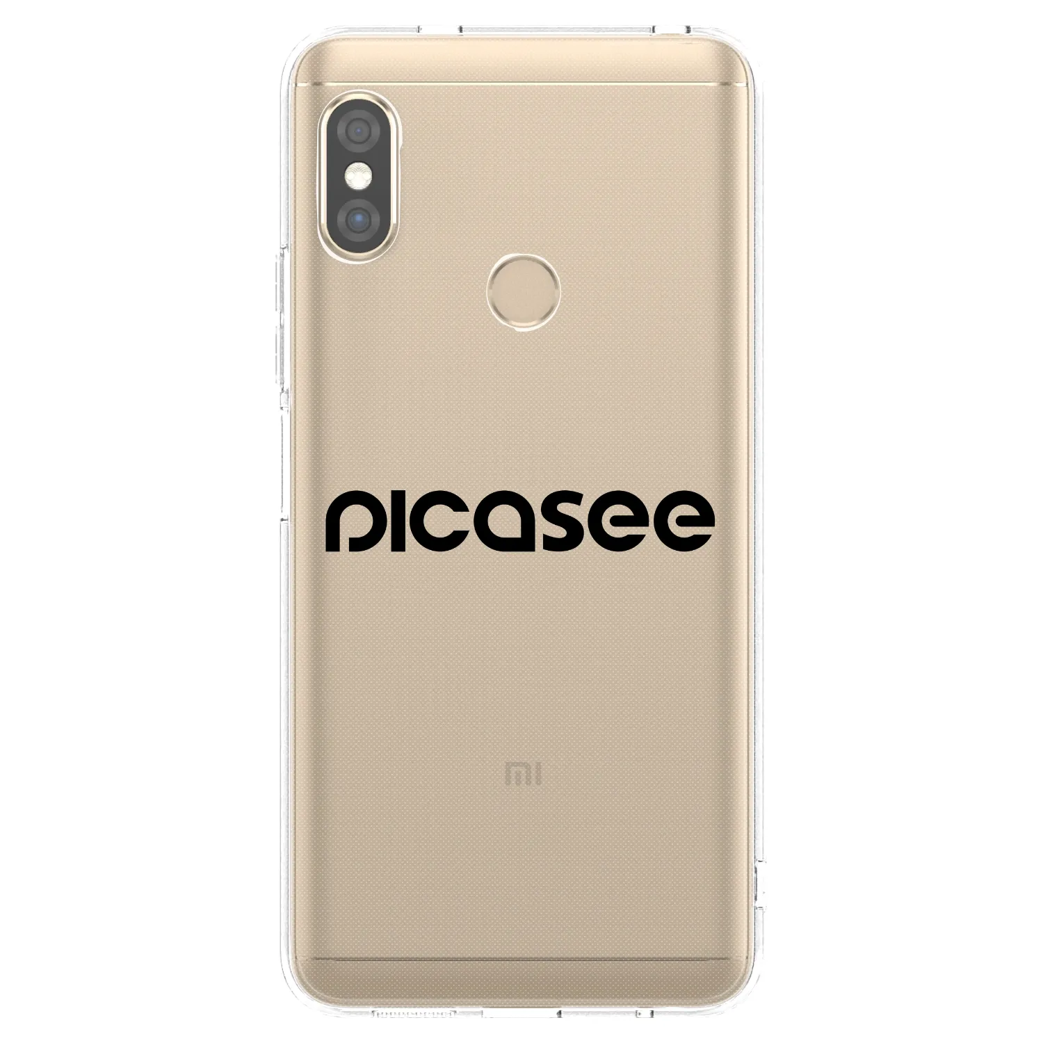 Picasee husă transparentă din silicon pentru Xiaomi Redmi Note 5 Global - Picasee - new logo - black