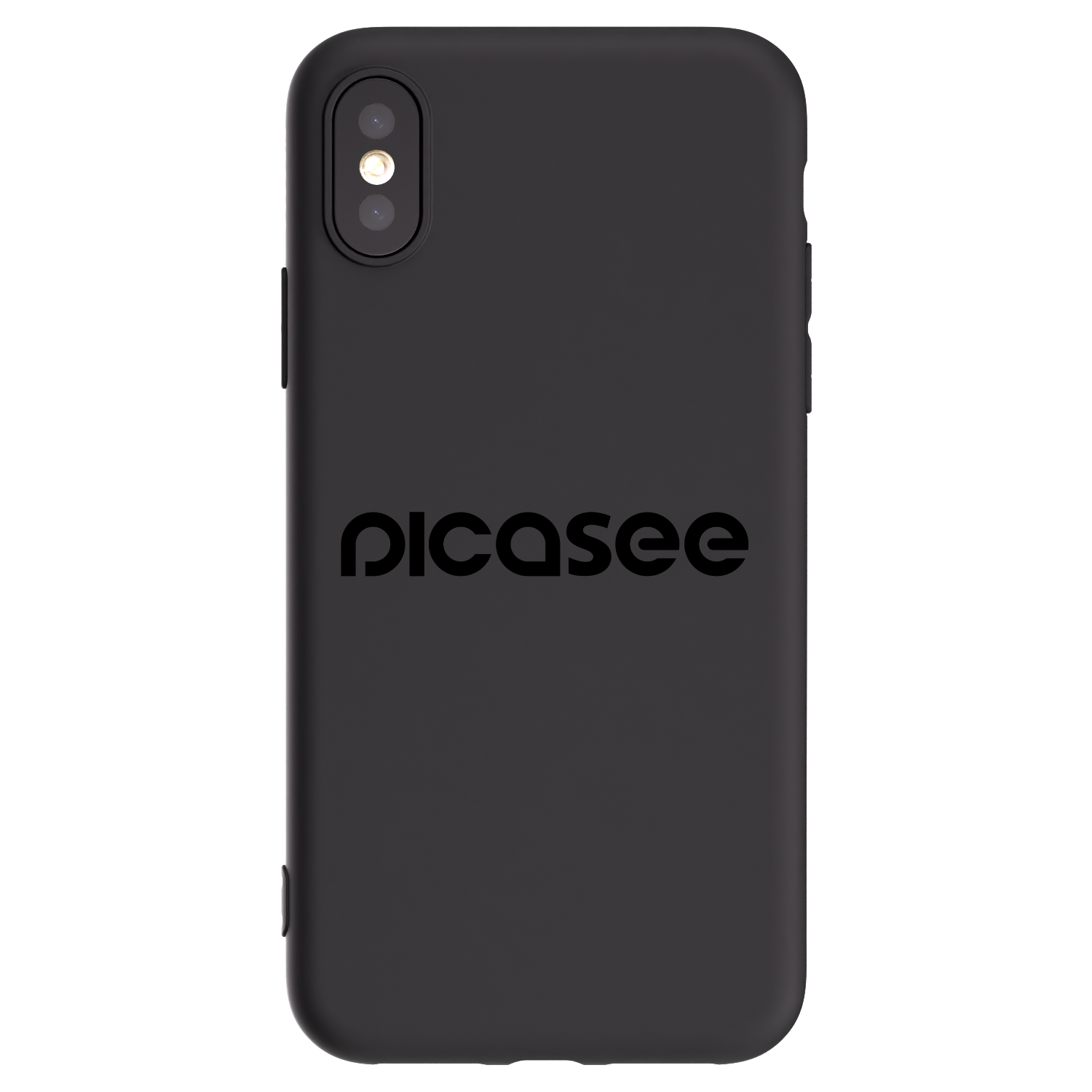 Picasee husă neagră din silicon pentru Apple iPhone X/XS - Picasee - new logo - black