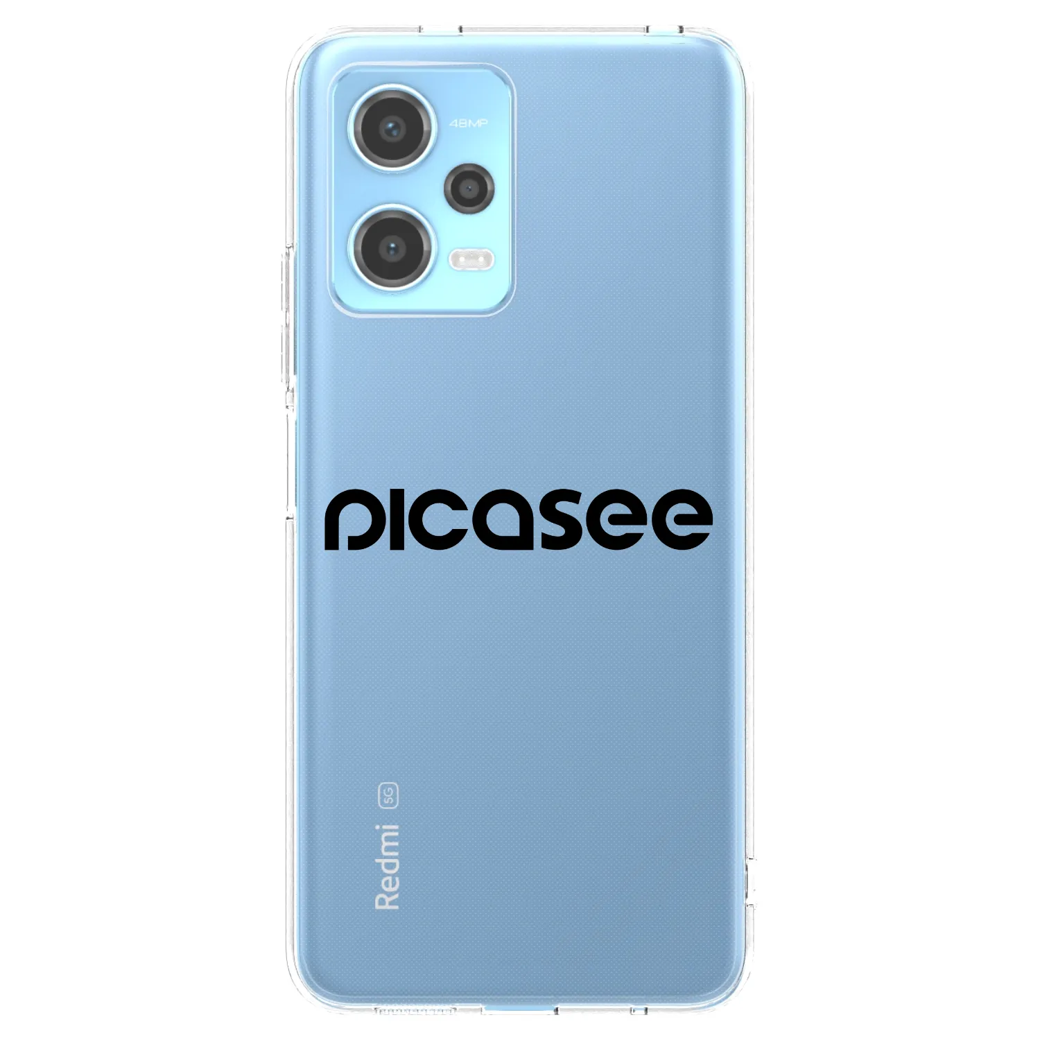Picasee husă transparentă din silicon pentru Xiaomi Redmi Note 12 5G - Picasee - new logo - black