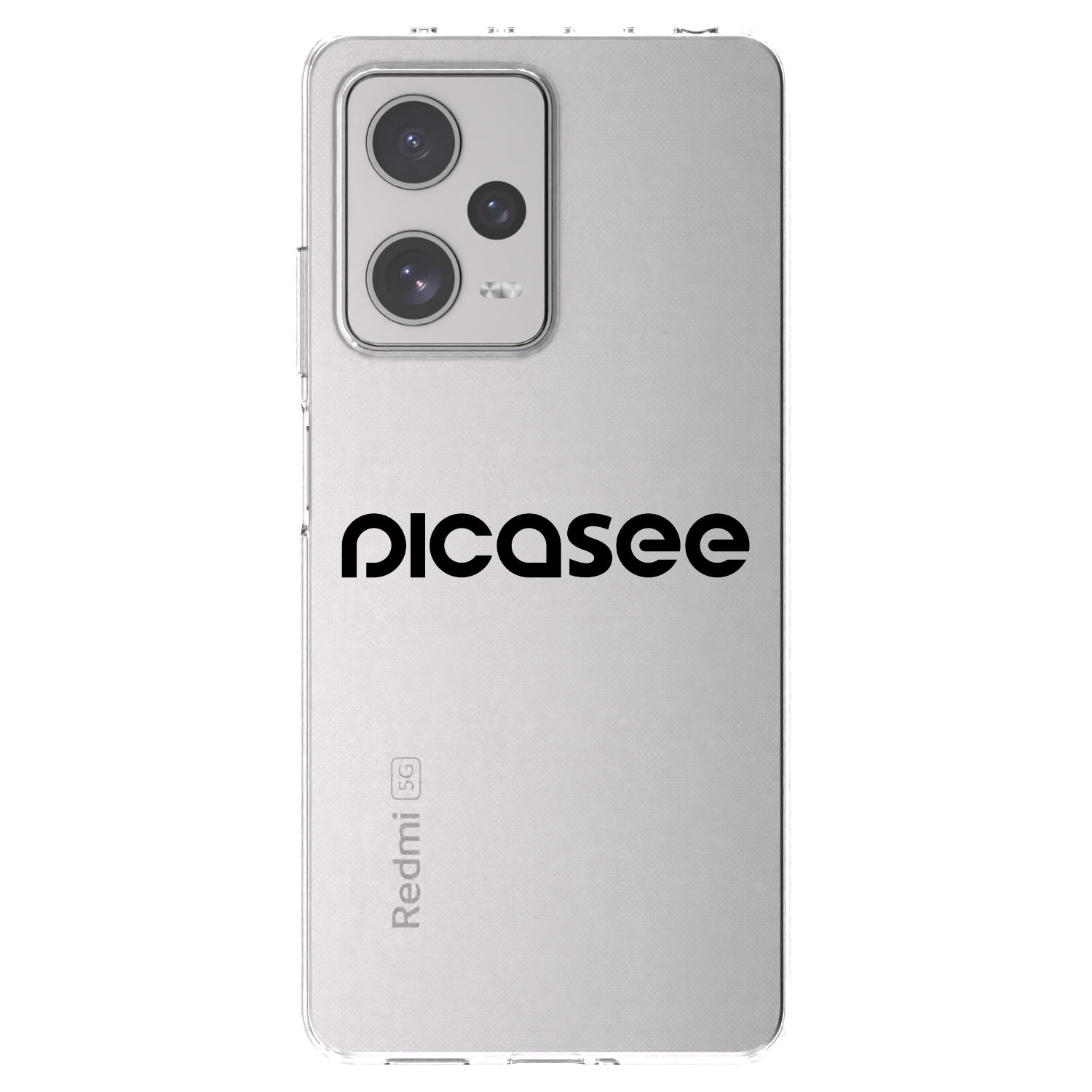 Picasee husă transparentă din silicon pentru Xiaomi Redmi Note 12 Pro+ 5G - Picasee - new logo - black