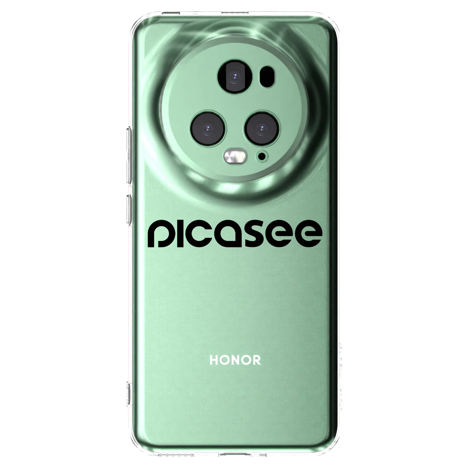Picasee husă transparentă din silicon pentru Honor Magic5 Pro - Picasee - new logo - black