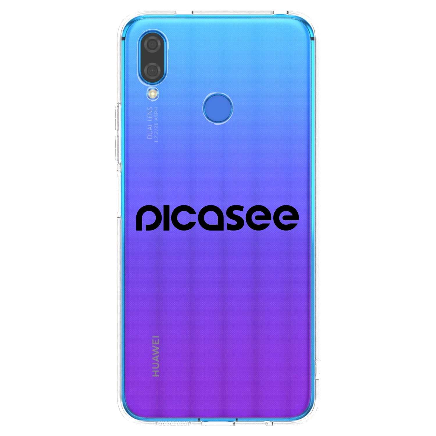 Picasee husă transparentă din silicon pentru Huawei Nova 3i - Picasee - new logo - black