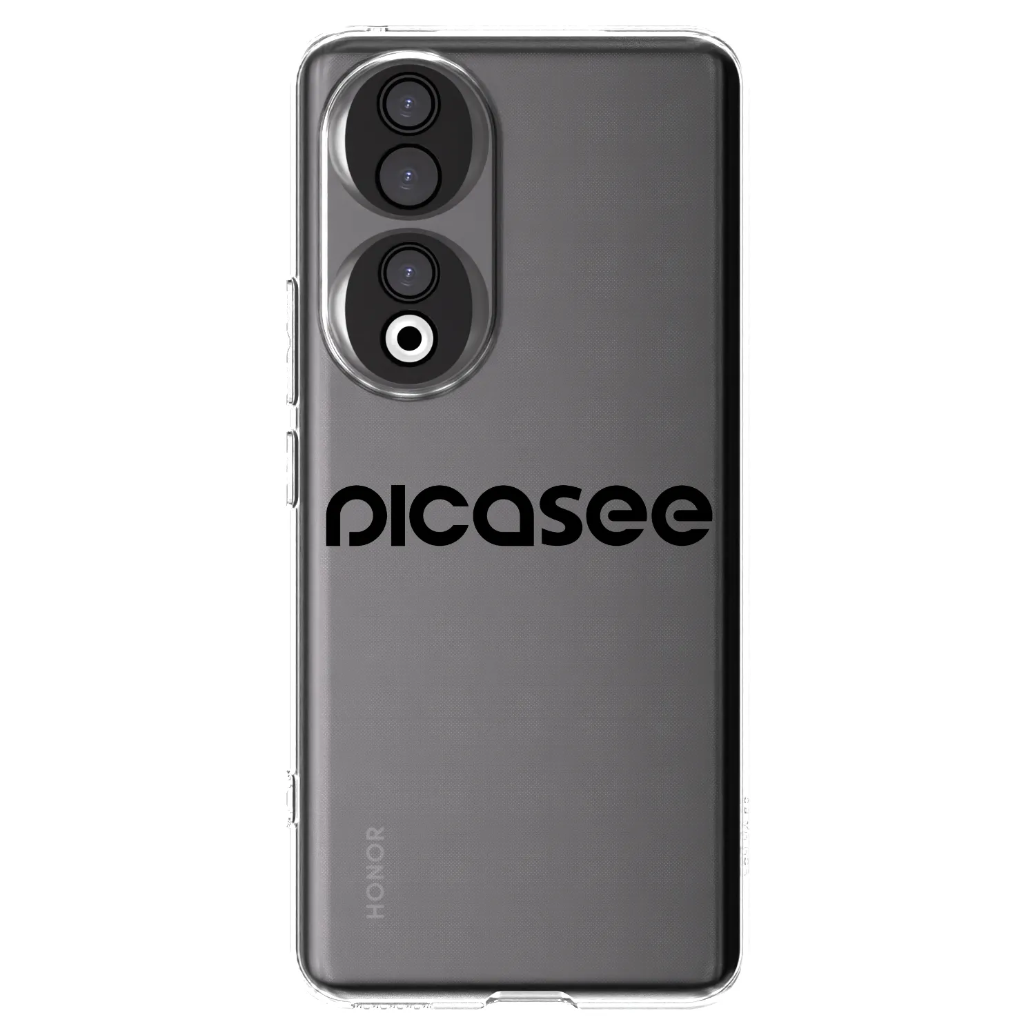 Picasee husă transparentă din silicon pentru Honor 90 5G - Picasee - new logo - black