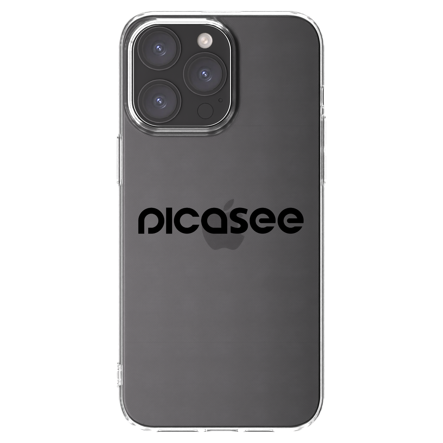 Picasee husă transparentă din silicon pentru Apple iPhone 15 Pro Max - Picasee - new logo - black