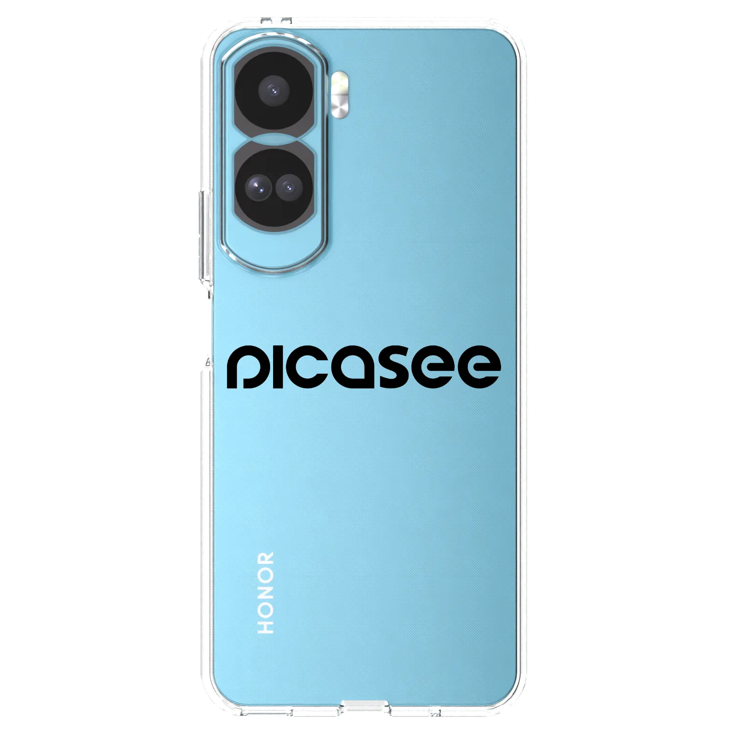 Picasee husă transparentă din silicon pentru Honor 90 Lite 5G - Picasee - new logo - black