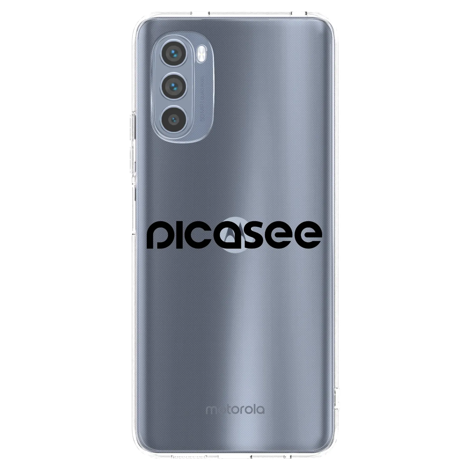 Picasee husă transparentă din silicon pentru Motorola Moto G62 - Picasee - new logo - black