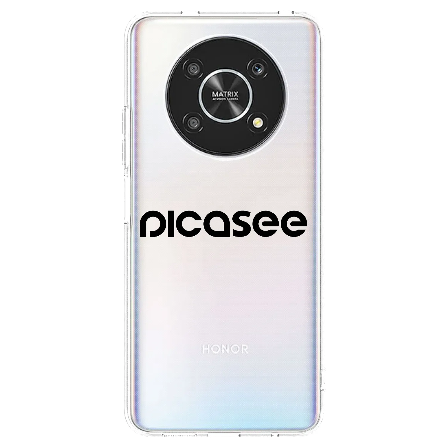 Picasee husă transparentă din silicon pentru Honor Magic4 Lite 5G - Picasee - new logo - black