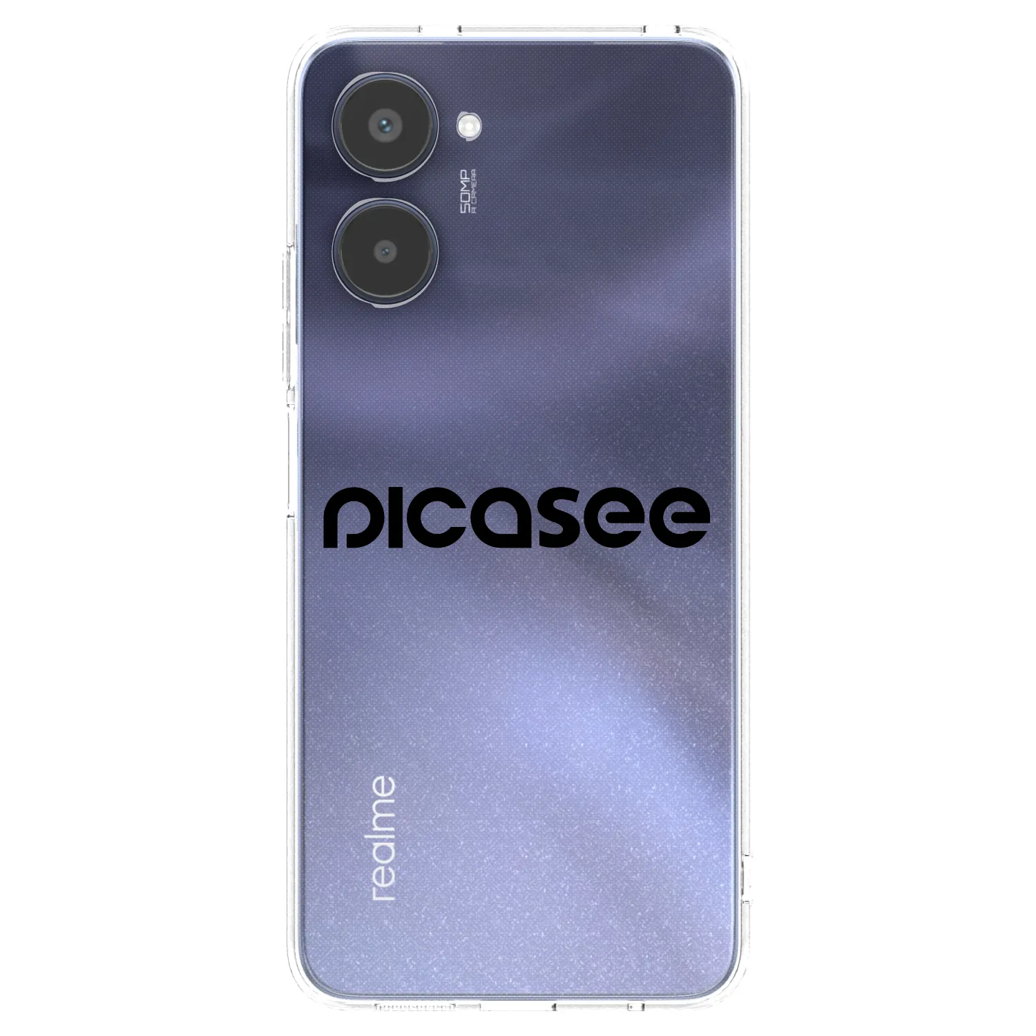 Picasee husă transparentă din silicon pentru Realme 10 4G - Picasee - new logo - black
