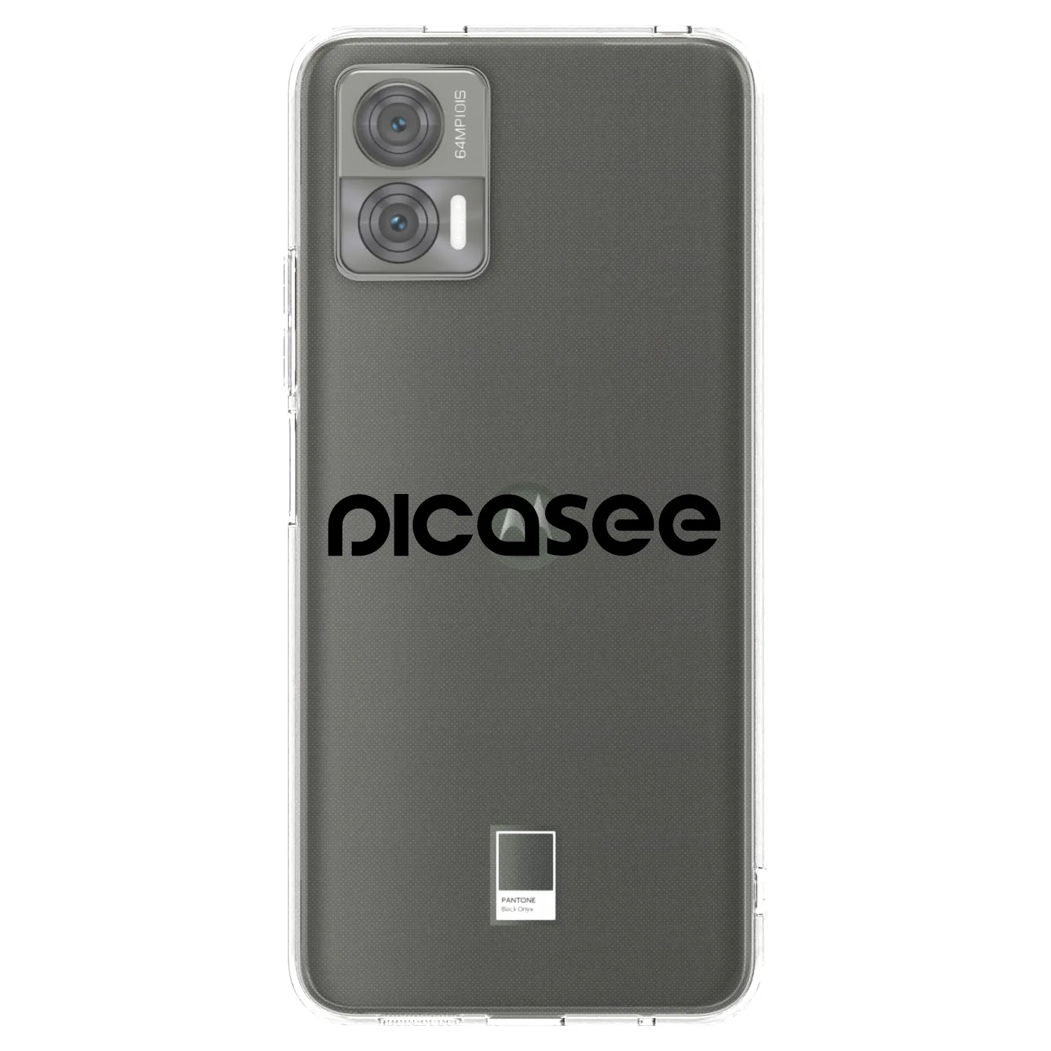 Picasee husă transparentă din silicon pentru Motorola Edge 30 Neo - Picasee - new logo - black