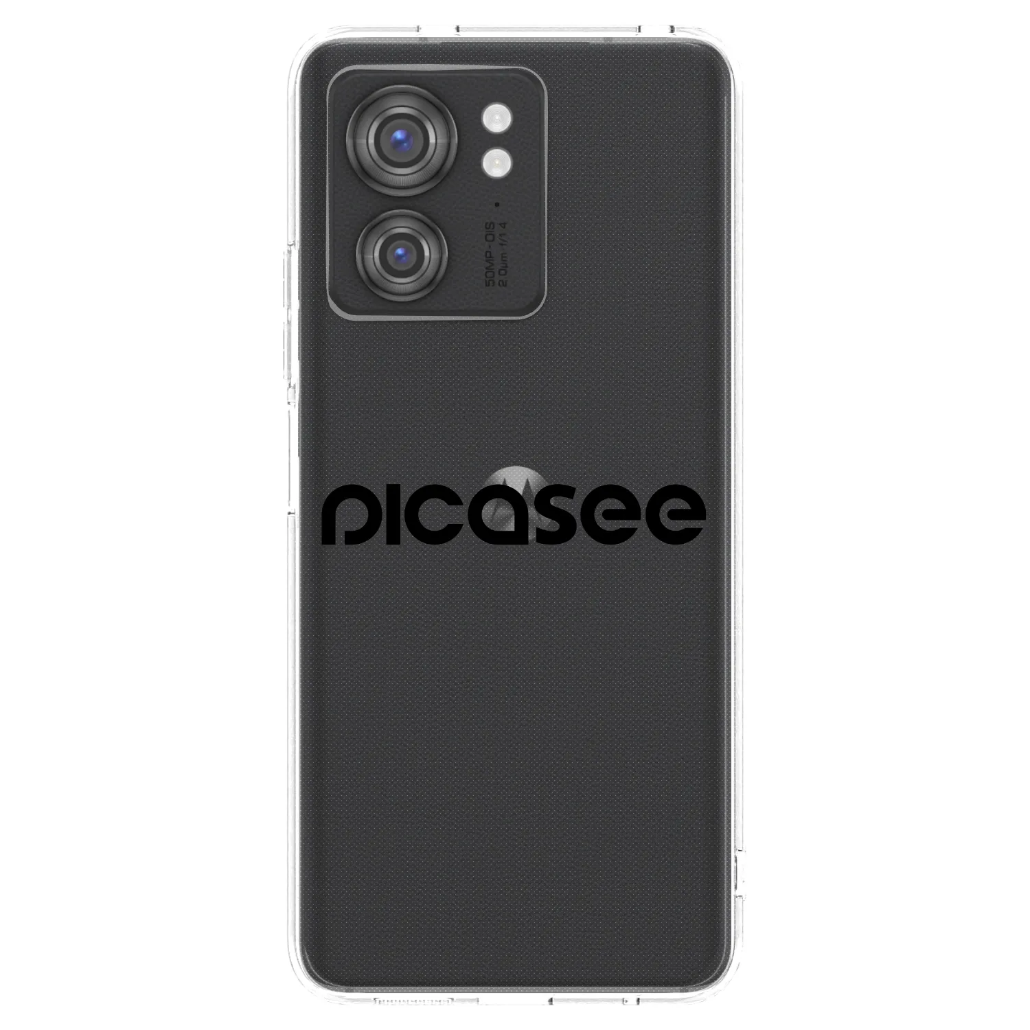 Picasee husă transparentă din silicon pentru Motorola Edge 40 - Picasee - new logo - black