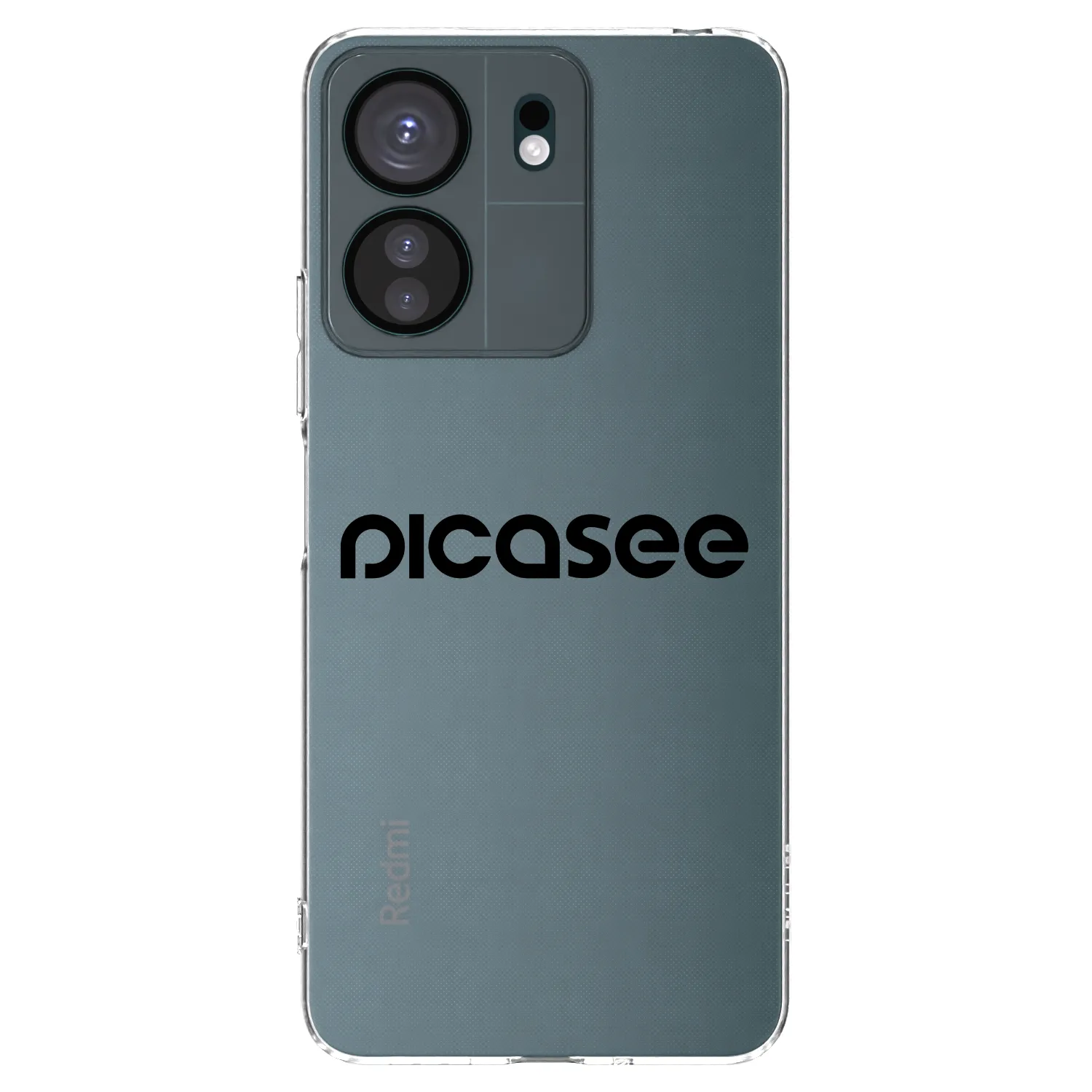 Picasee husă transparentă din silicon pentru Xiaomi Redmi 13C 4G - Picasee - new logo - black