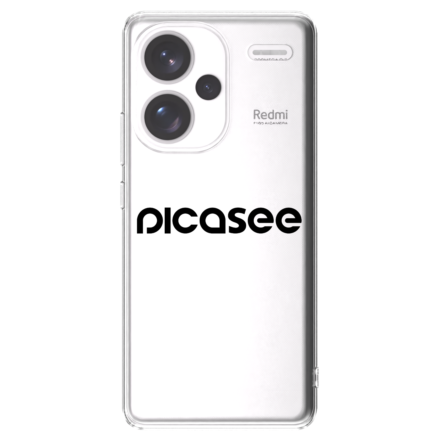 Picasee husă transparentă din silicon pentru Xiaomi Redmi Note 13 Pro+ 5G - Picasee - new logo - black