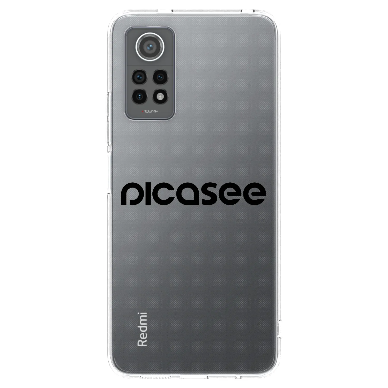 Picasee husă transparentă din silicon pentru Xiaomi Redmi Note 12 Pro 4G - Picasee - new logo - black