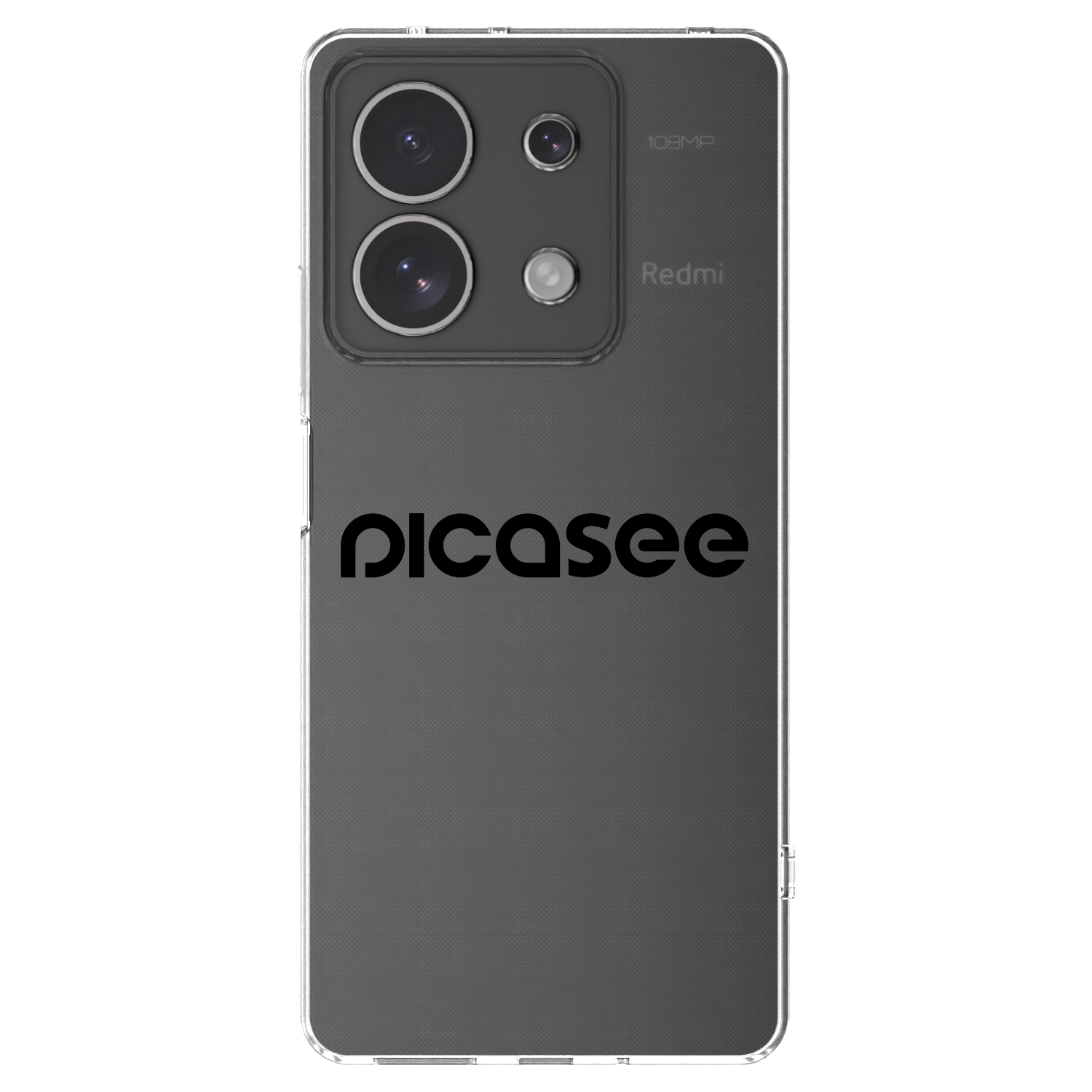 Picasee husă transparentă din silicon pentru Xiaomi Redmi Note 13 4G - Picasee - new logo - black