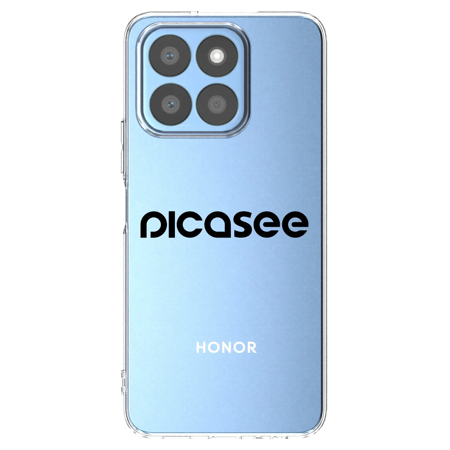 Picasee husă transparentă din silicon pentru Honor X8b - Picasee - new logo - black