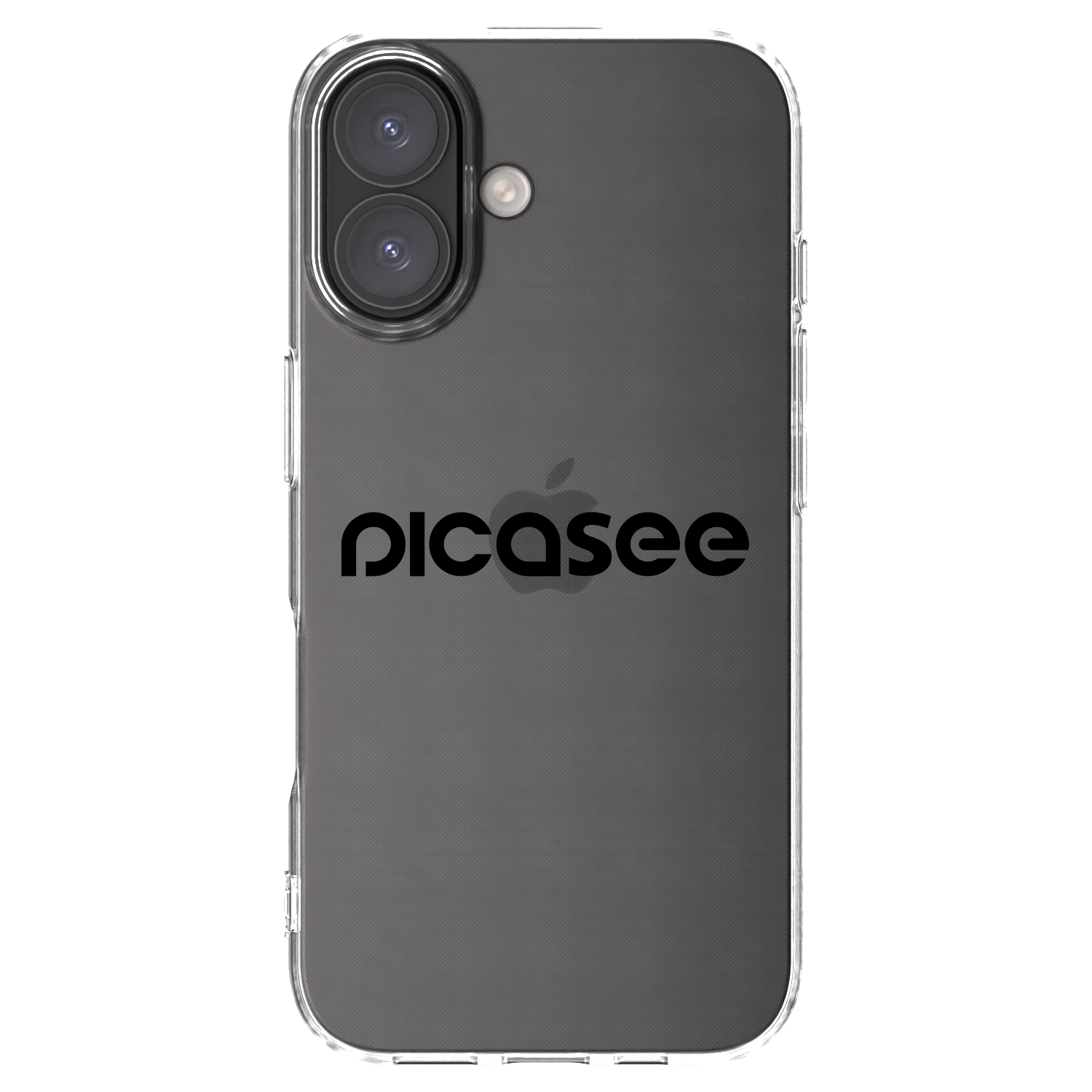 Picasee husă transparentă din silicon pentru Apple iPhone 16 - Picasee - new logo - black