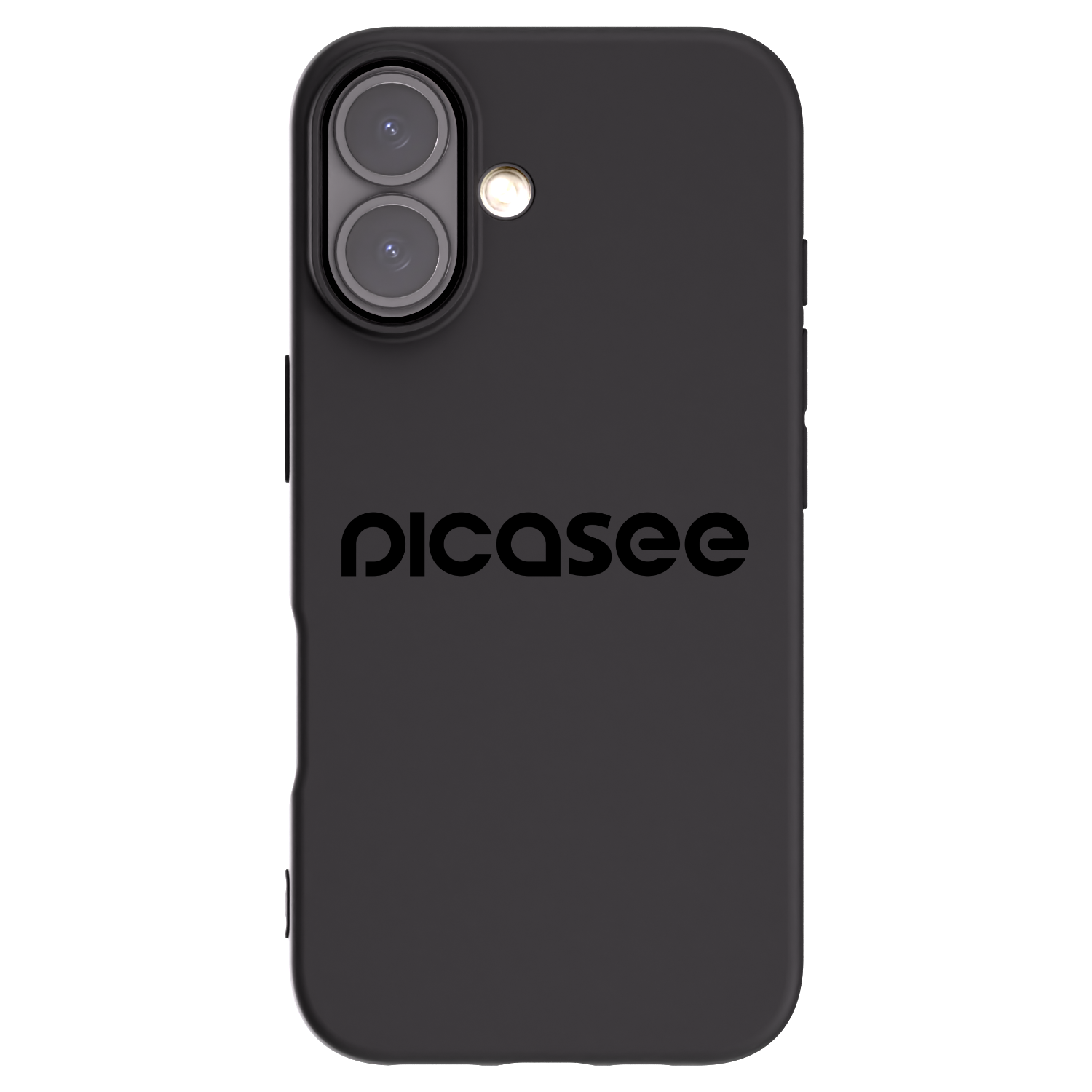 Picasee husă neagră din silicon pentru Apple iPhone 16 - Picasee - new logo - black