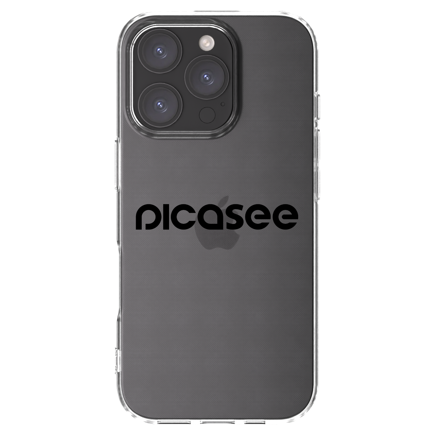 Picasee husă transparentă din silicon pentru Apple iPhone 16 Pro - Picasee - new logo - black