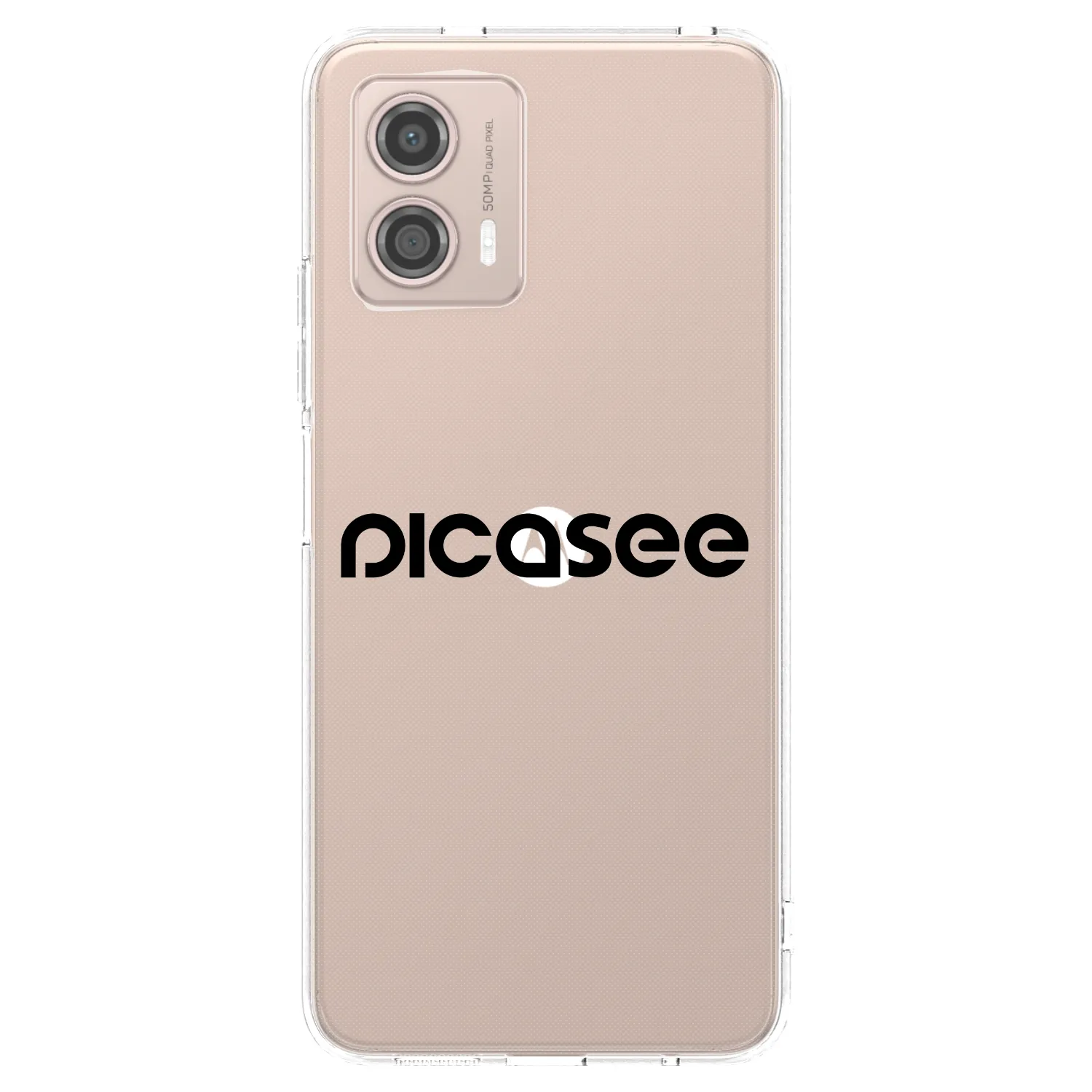 Picasee husă transparentă din silicon pentru Motorola Moto G53 5G - Picasee - new logo - black