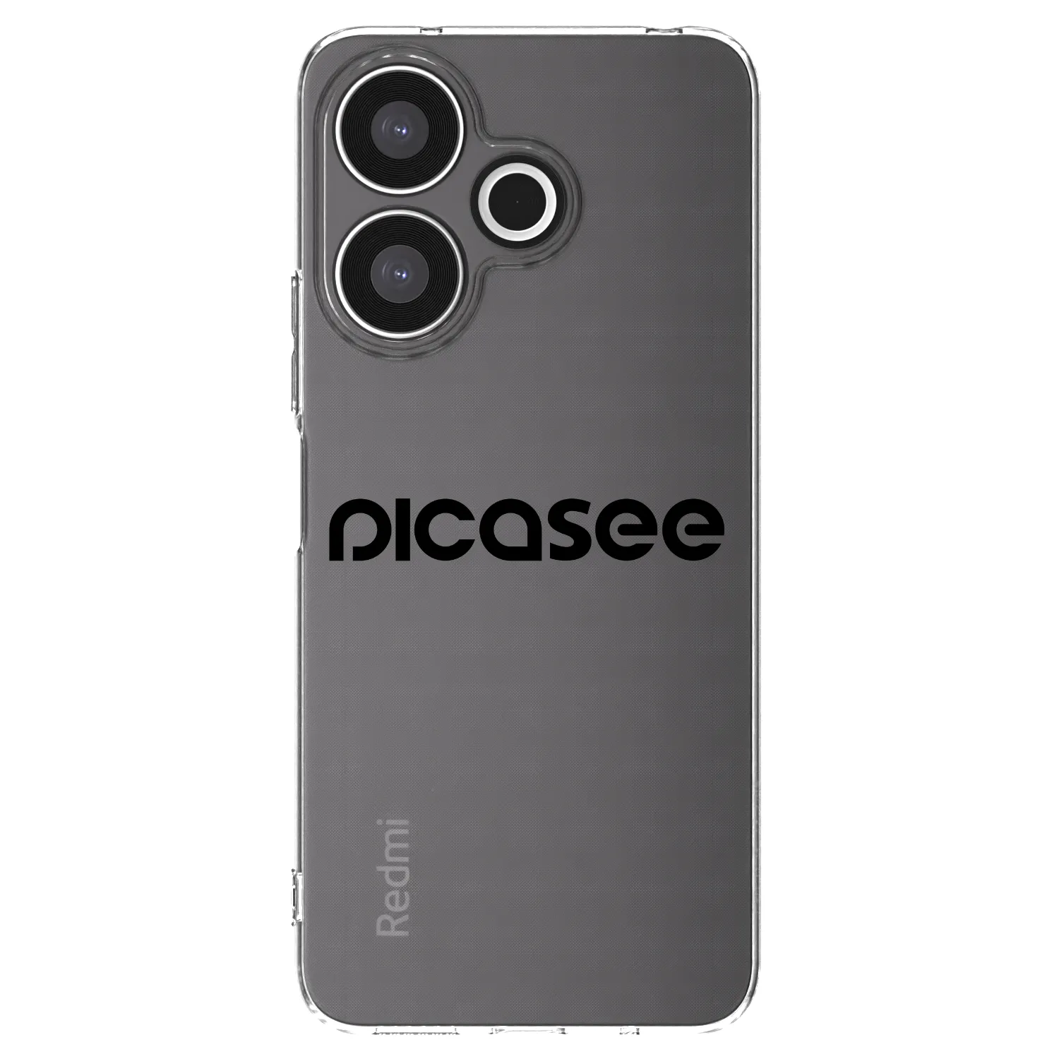 Picasee husă transparentă din silicon pentru Xiaomi Redmi 13 4G - Picasee - new logo - black