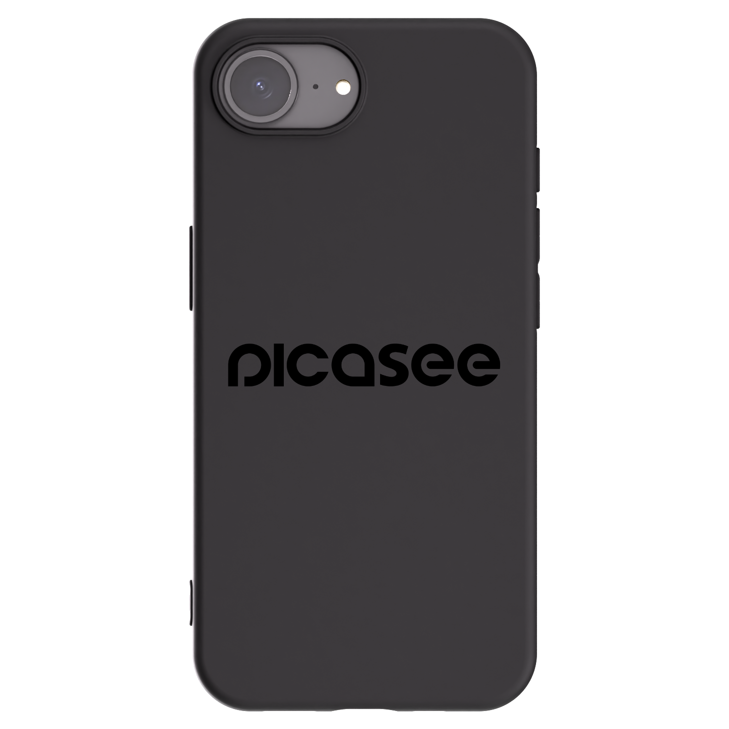 Picasee husă neagră din silicon pentru Apple iPhone 16e - Picasee - new logo - black