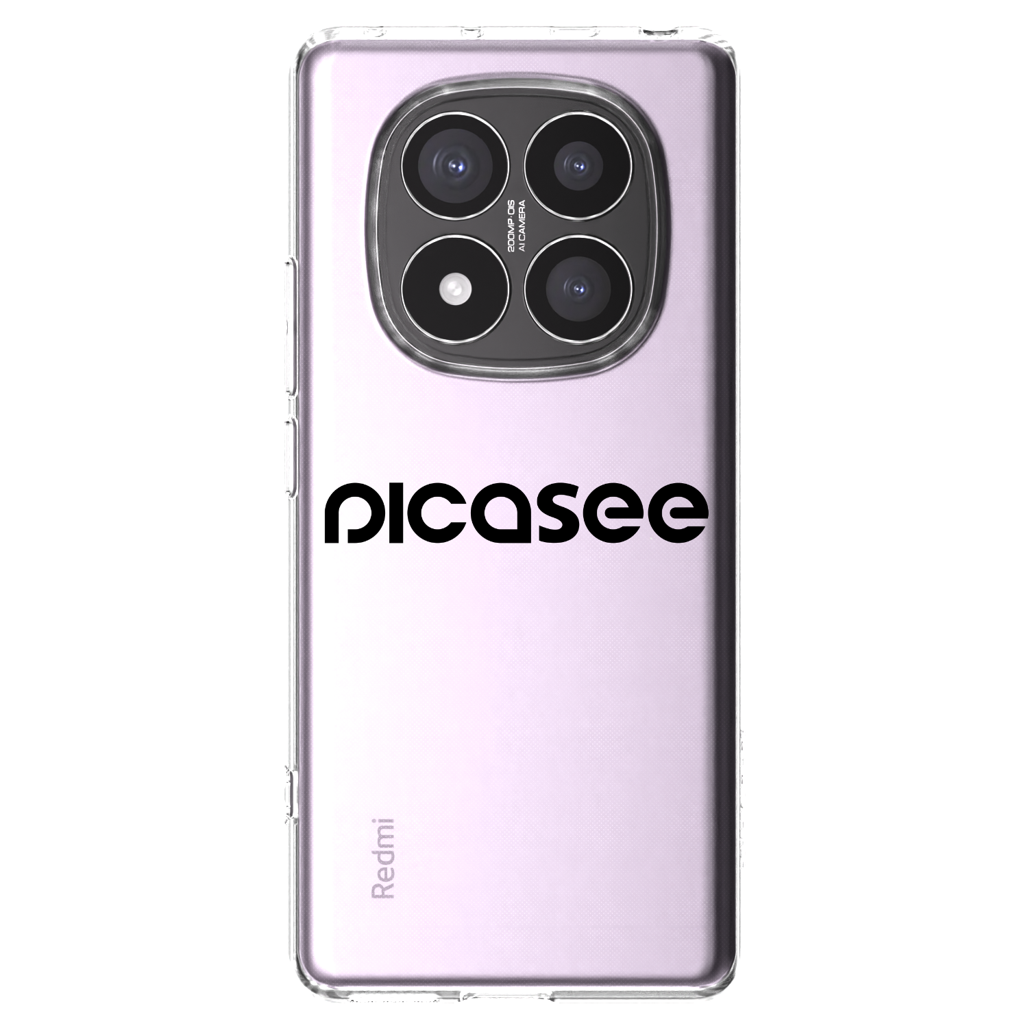Picasee husă transparentă din silicon pentru Xiaomi Redmi Note 14 Pro+ 5G - Picasee - new logo - black