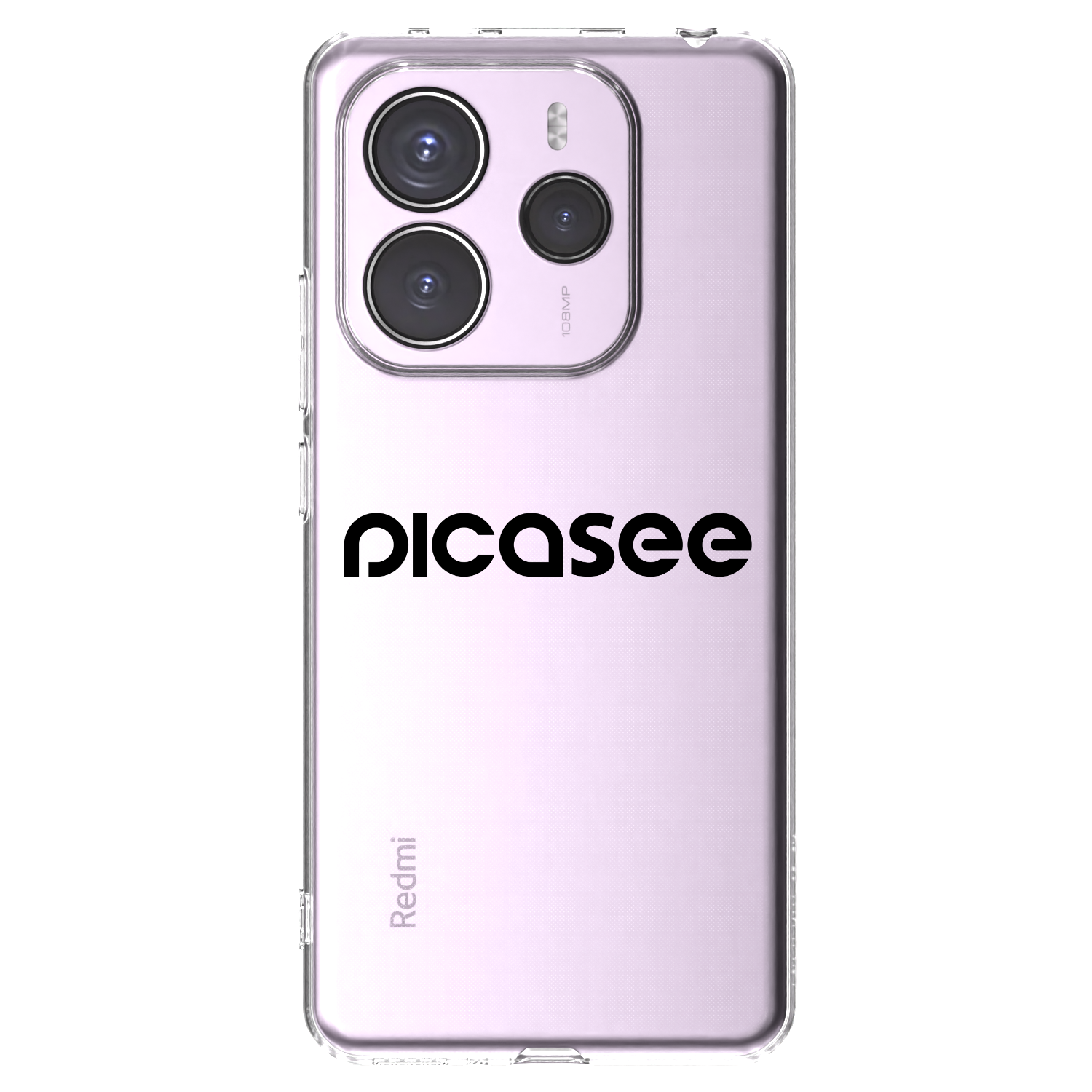 Picasee husă transparentă din silicon pentru Xiaomi Redmi Note 14 5G - Picasee - new logo - black