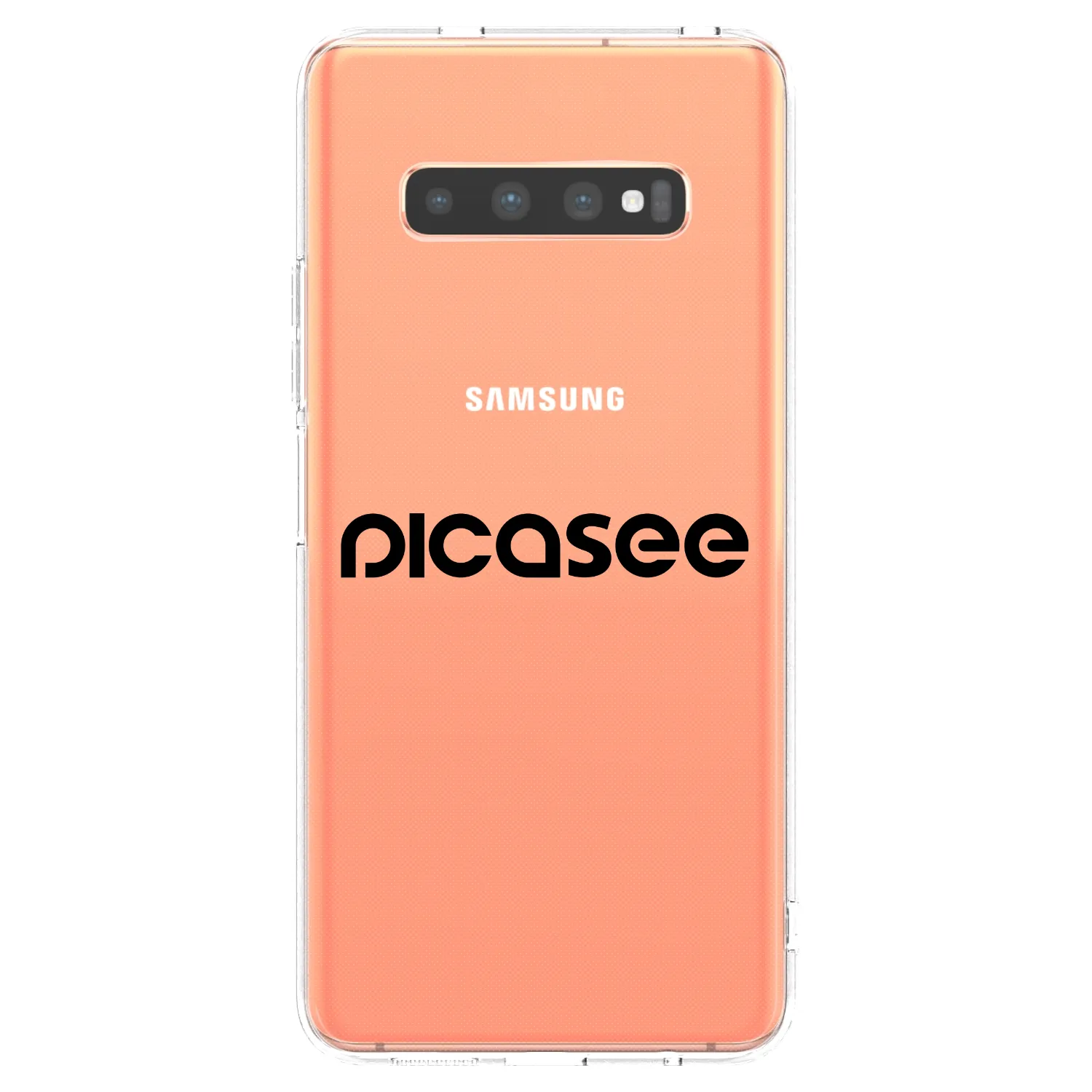 Picasee husă transparentă din silicon pentru Samsung Galaxy S10 Plus G975 - Picasee - new logo - black