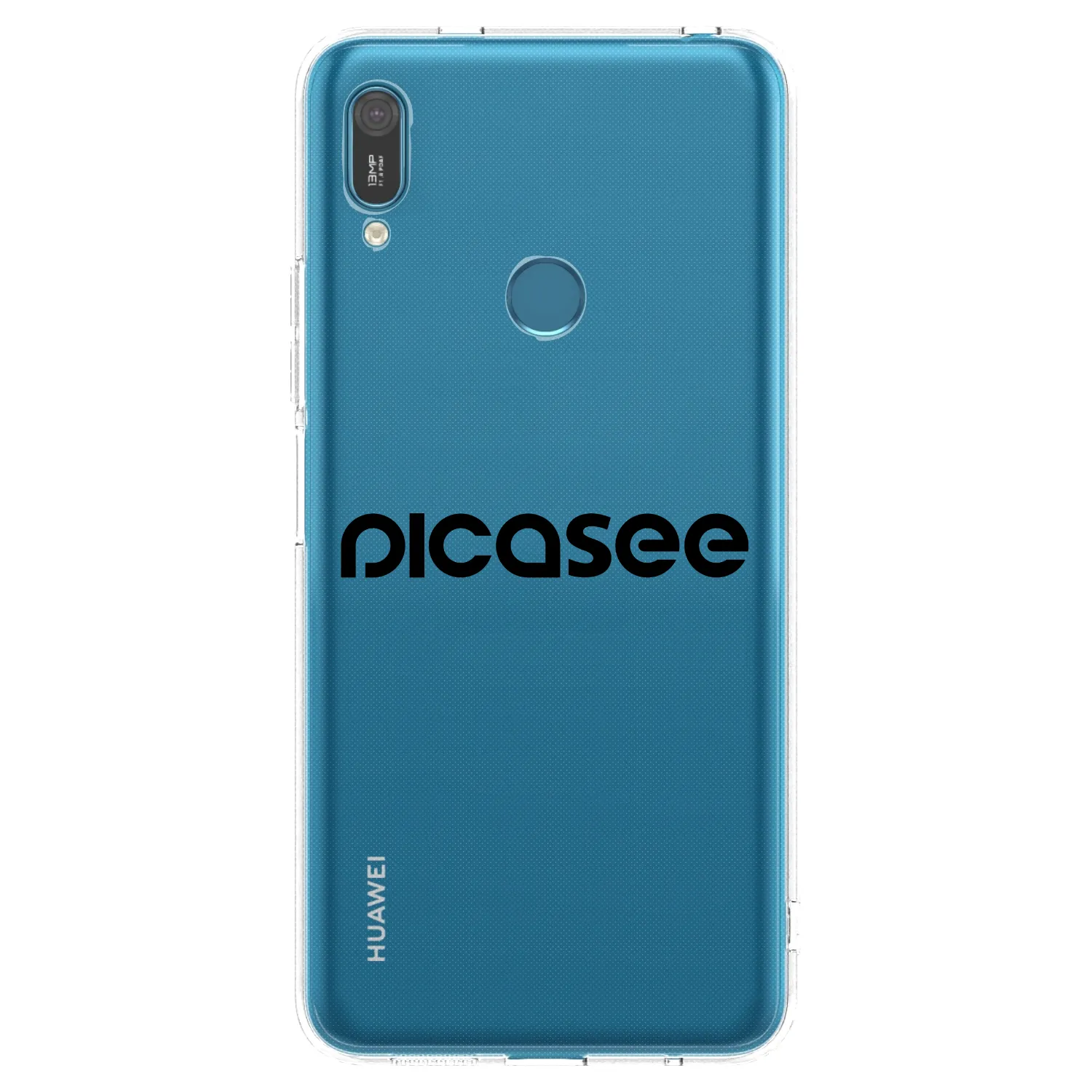 Picasee husă transparentă din silicon pentru Huawei Y7 2019 - Picasee - new logo - black