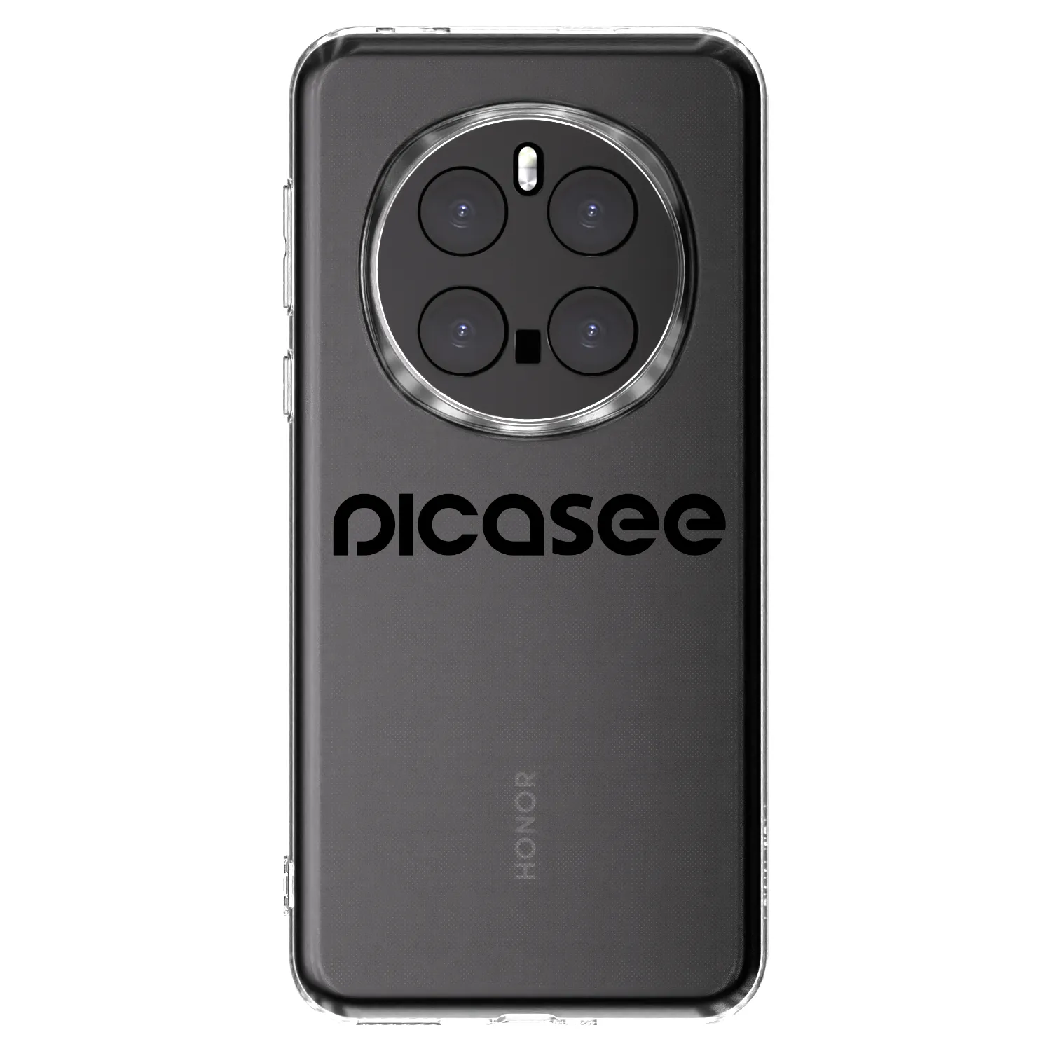 Picasee husă transparentă din silicon pentru Honor Magic7 Pro 5G - Picasee - new logo - black