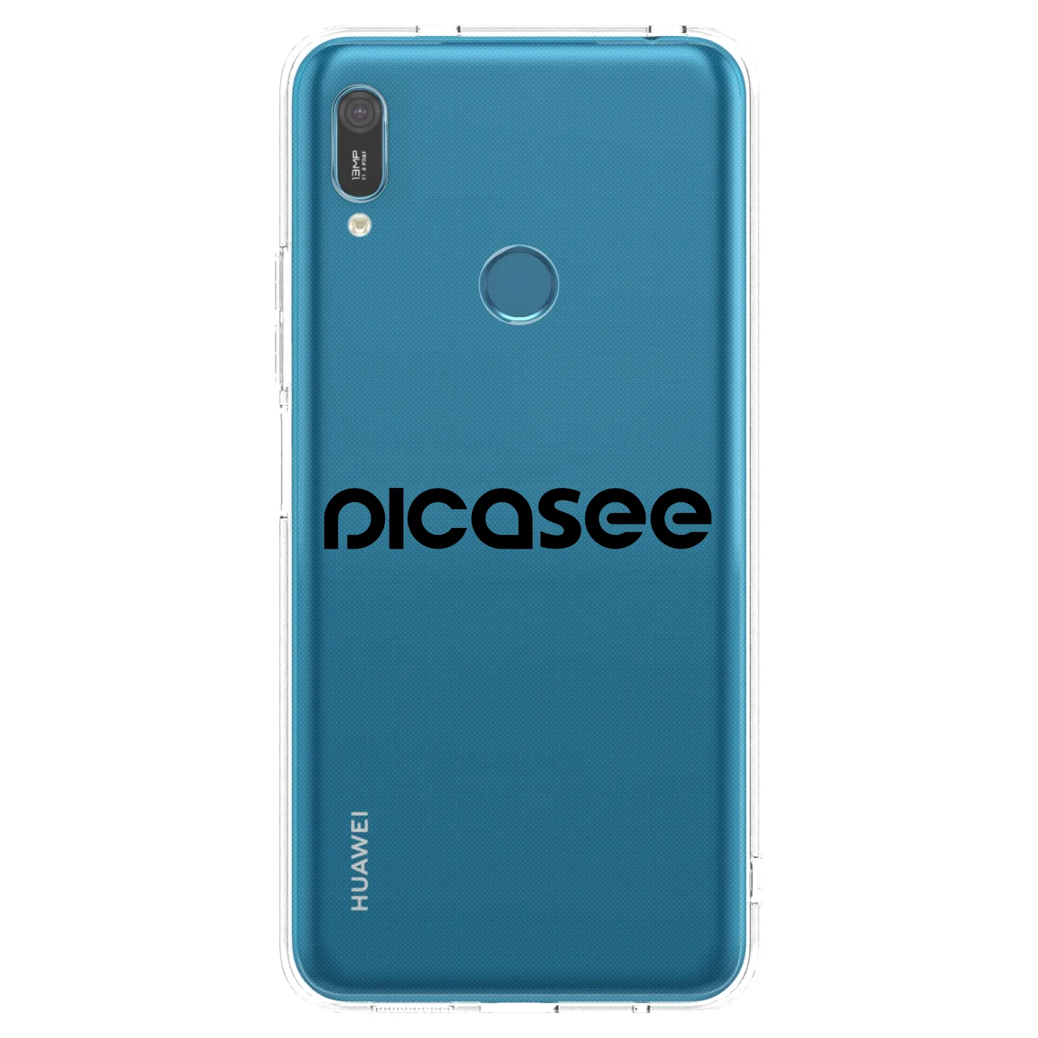 Picasee husă transparentă din silicon pentru Huawei Y6 2019 - Picasee - new logo - black