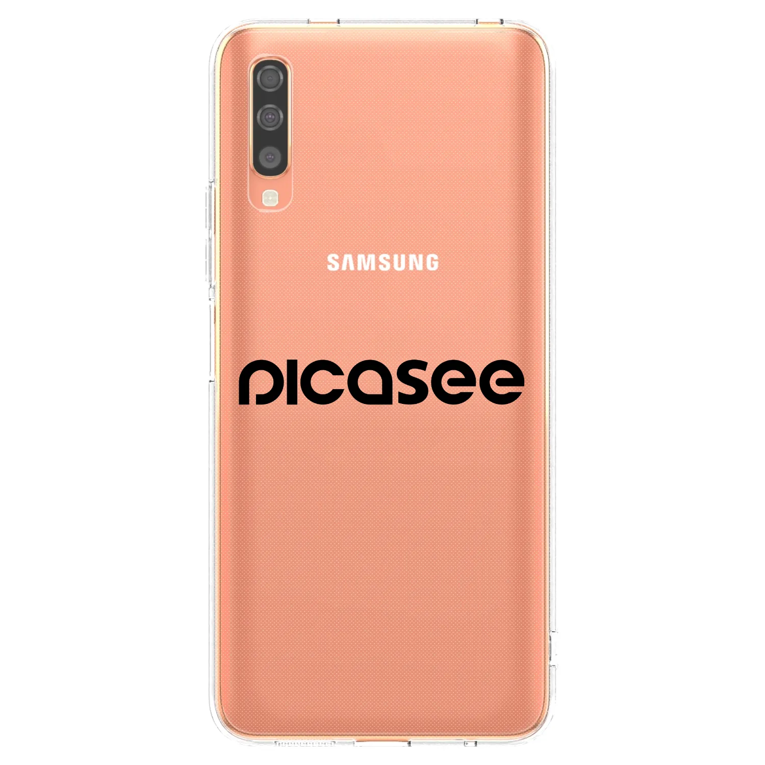 Picasee husă transparentă din silicon pentru Samsung Galaxy A70 A705F - Picasee - new logo - black