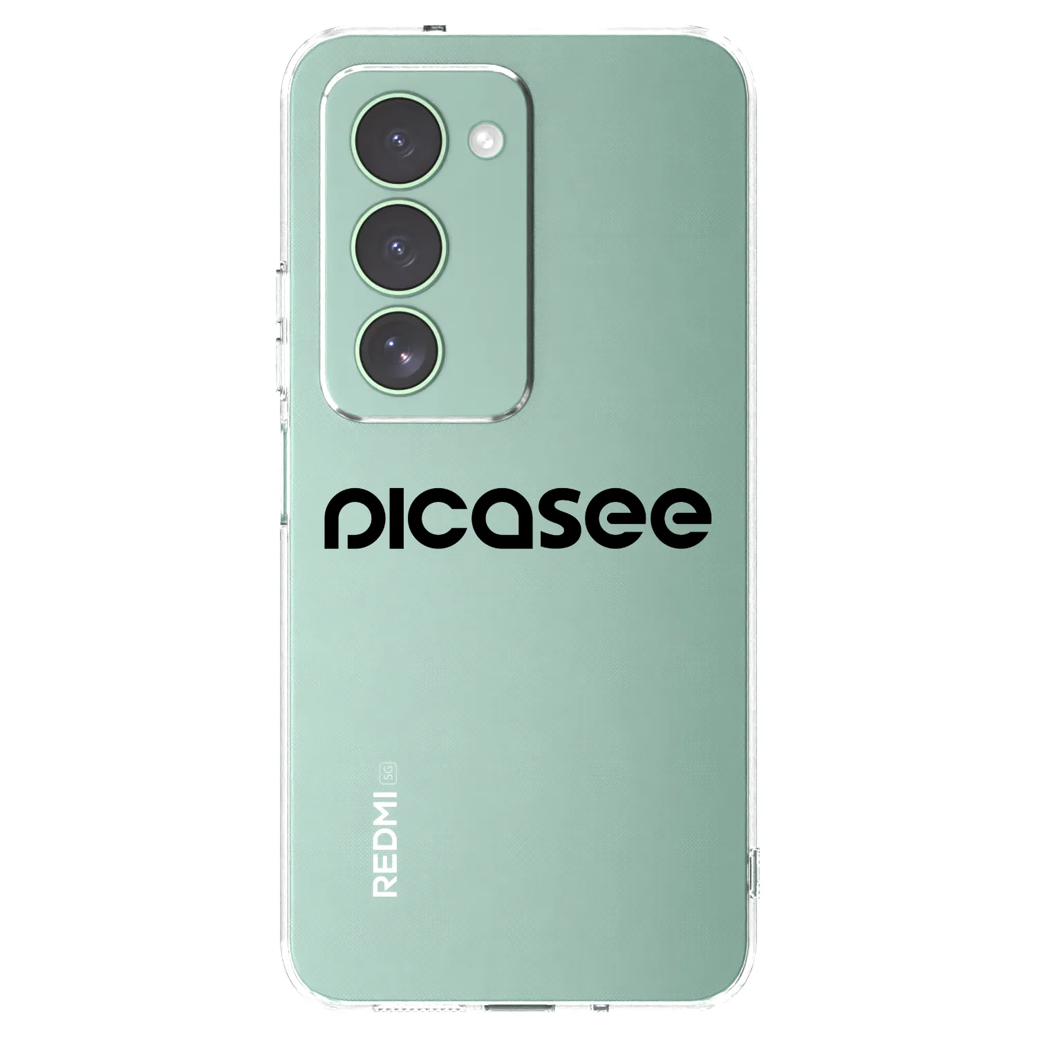 Picasee husă transparentă din silicon pentru Xiaomi Redmi 15 5G - Picasee - new logo - black