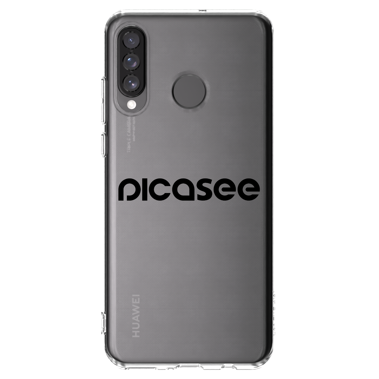 Picasee husă transparentă din silicon pentru Huawei P30 Lite - Picasee - new logo - black
