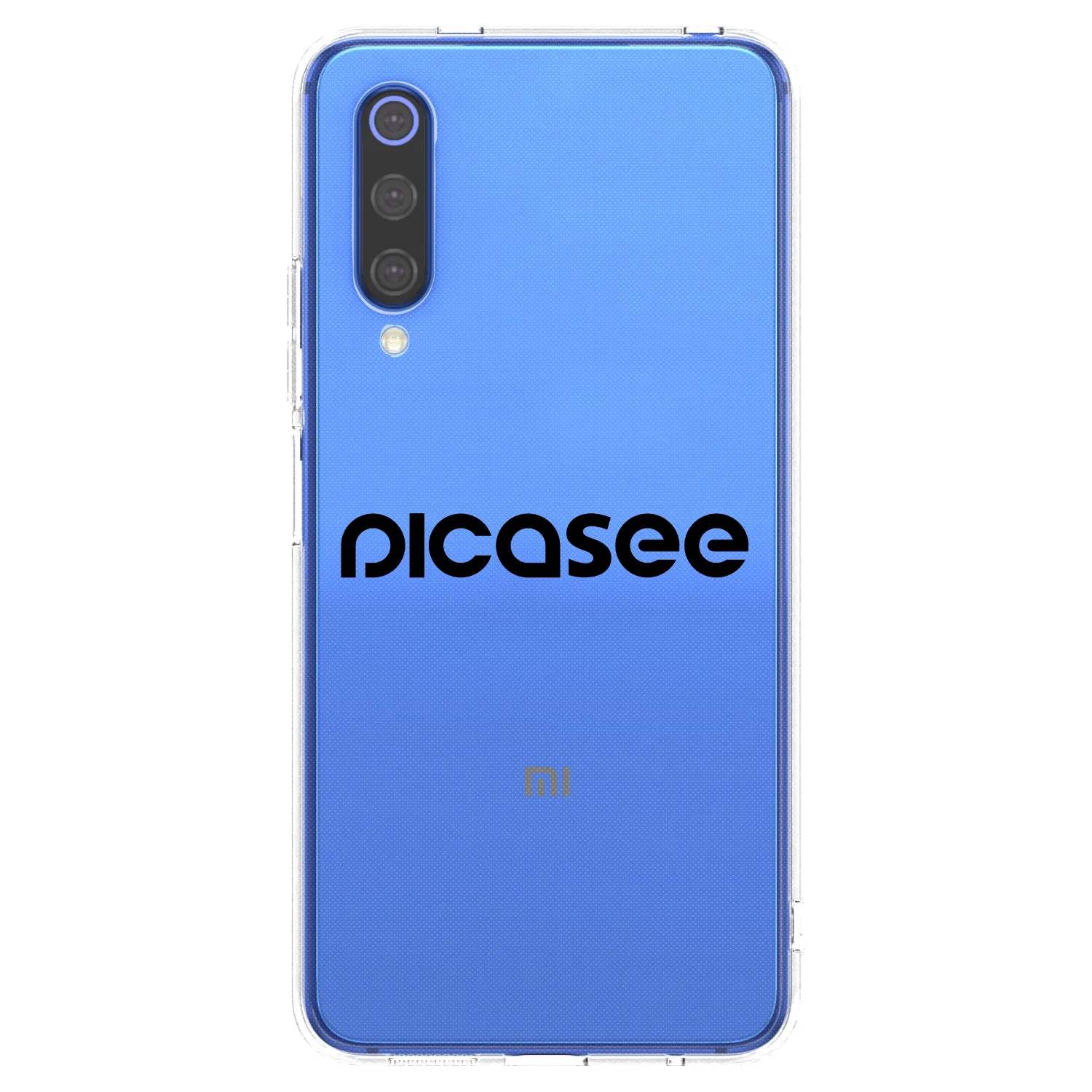 Picasee husă transparentă din silicon pentru Xiaomi Mi 9 SE - Picasee - new logo - black