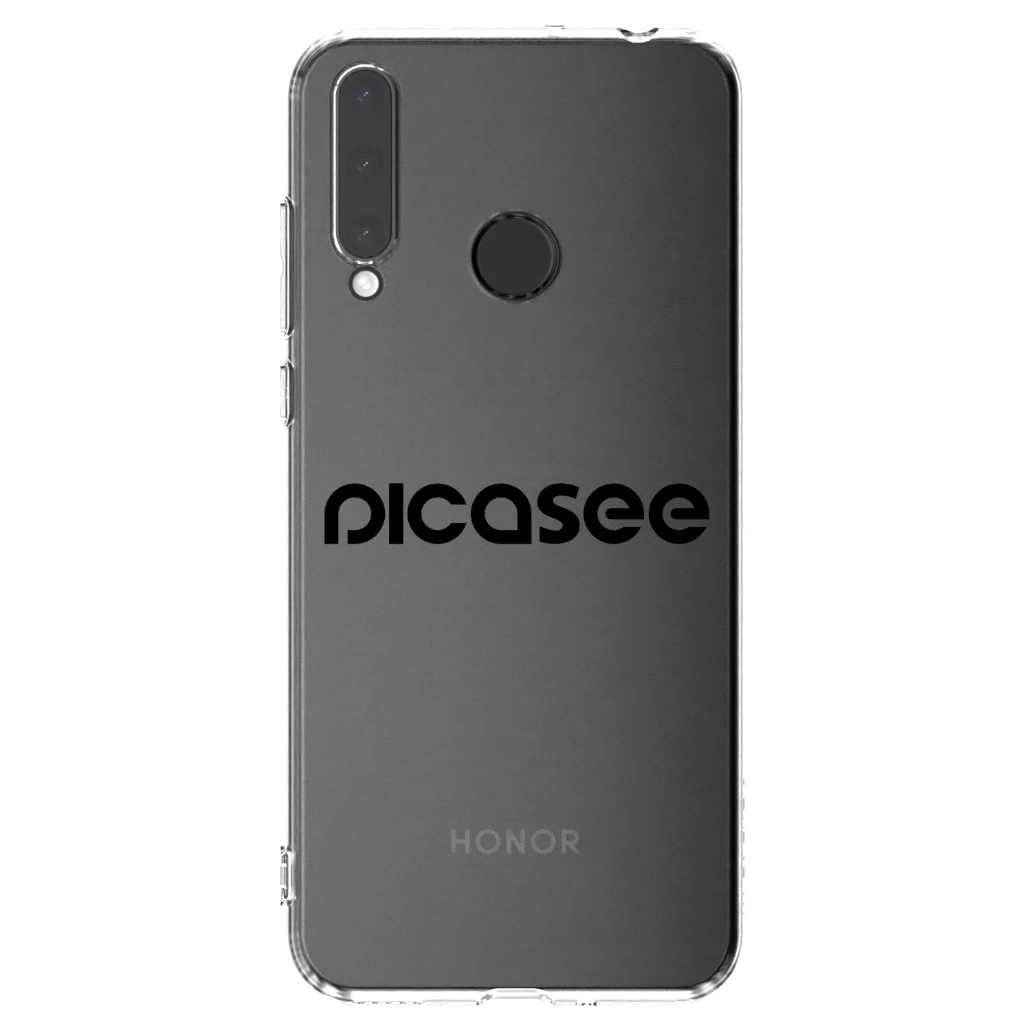 Picasee husă transparentă din silicon pentru Honor 20 Lite - Picasee - new logo - black
