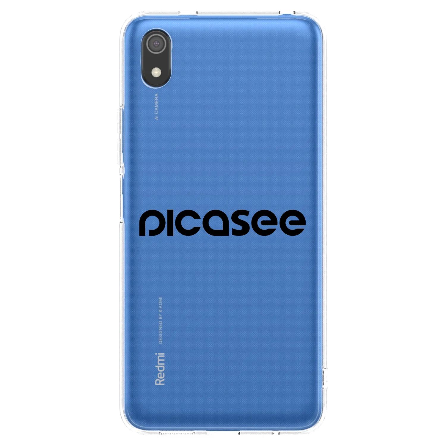 Picasee husă transparentă din silicon pentru Xiaomi Redmi 7A - Picasee - new logo - black